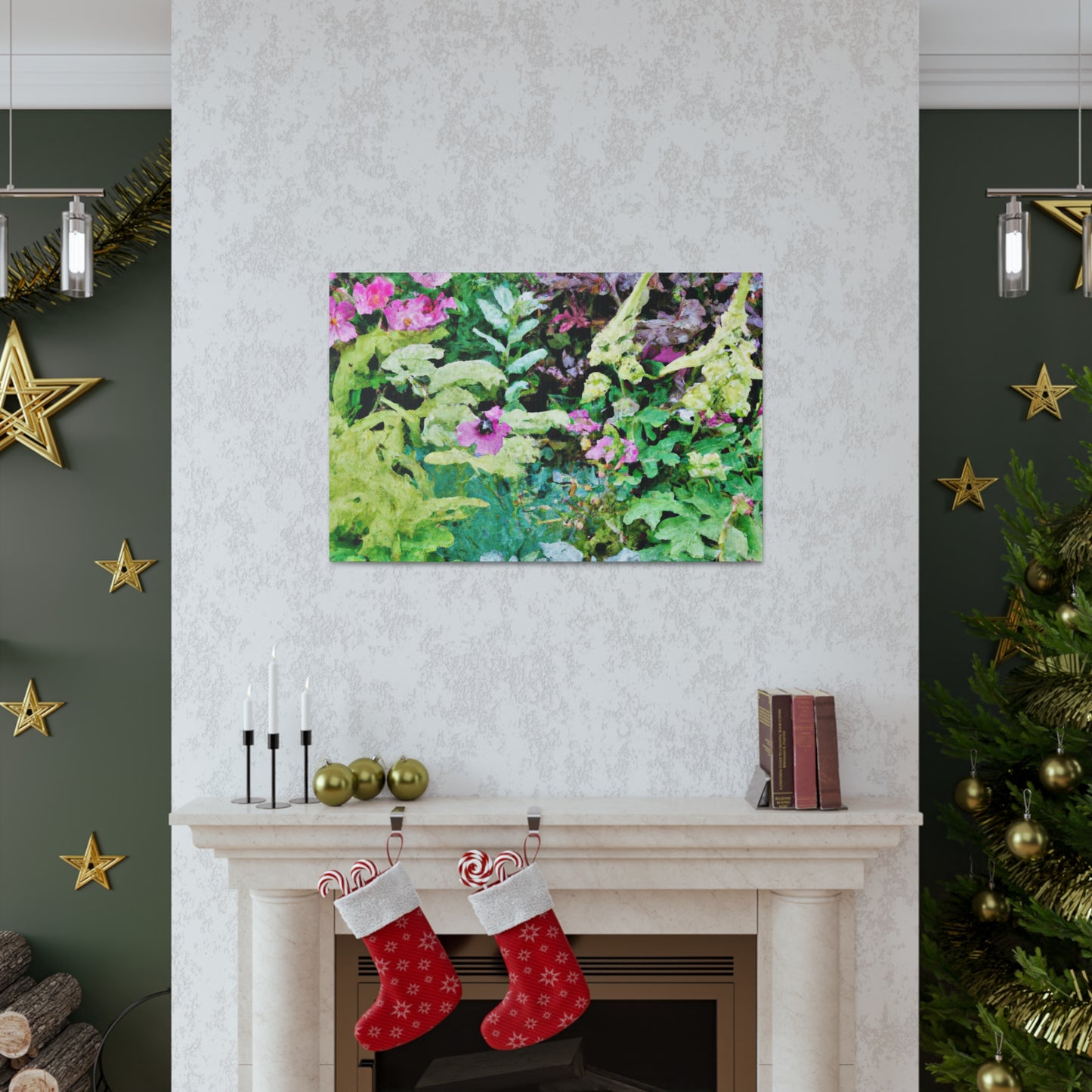 Blooming Garden Splendor. - Floral Canvas