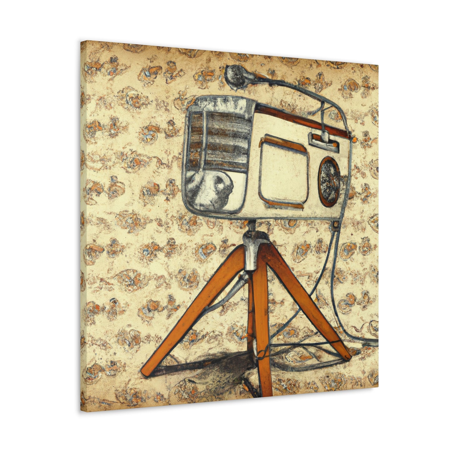 Timewarp Tech - Retro Music and Film Canvas