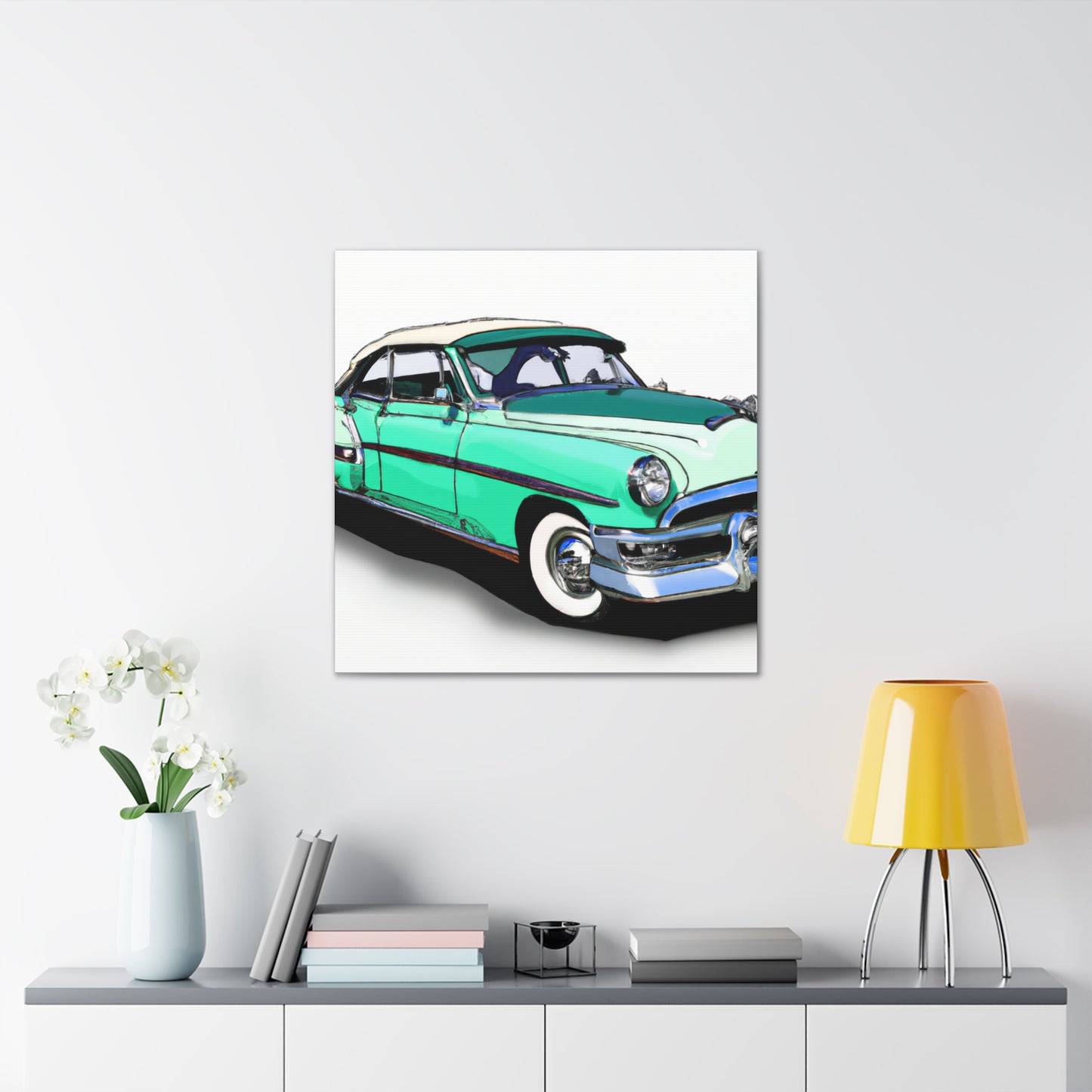 Vintage Valiant - Automobile - Canvas