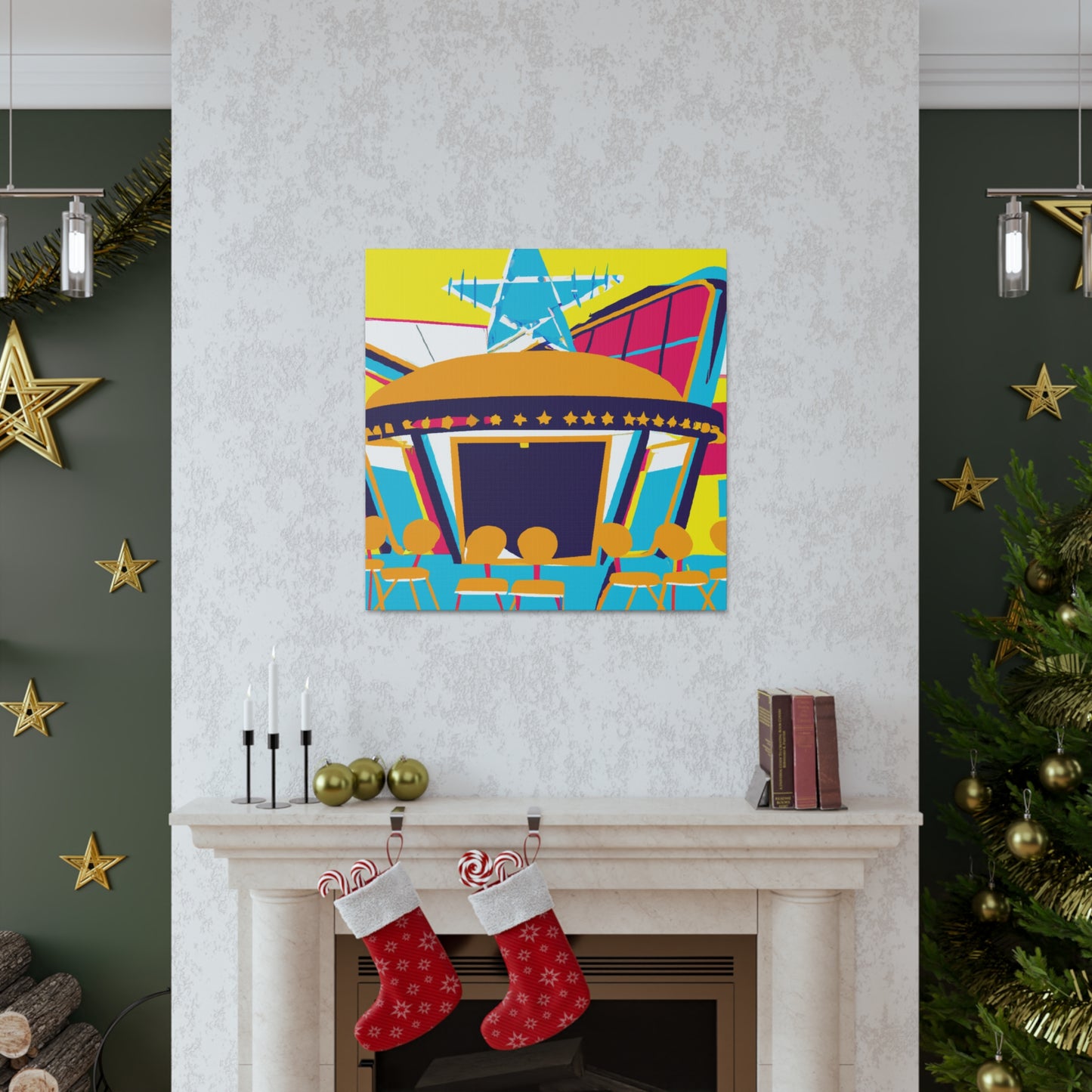 Rock-O-Rama Roller Rink - Canvas Pop Art