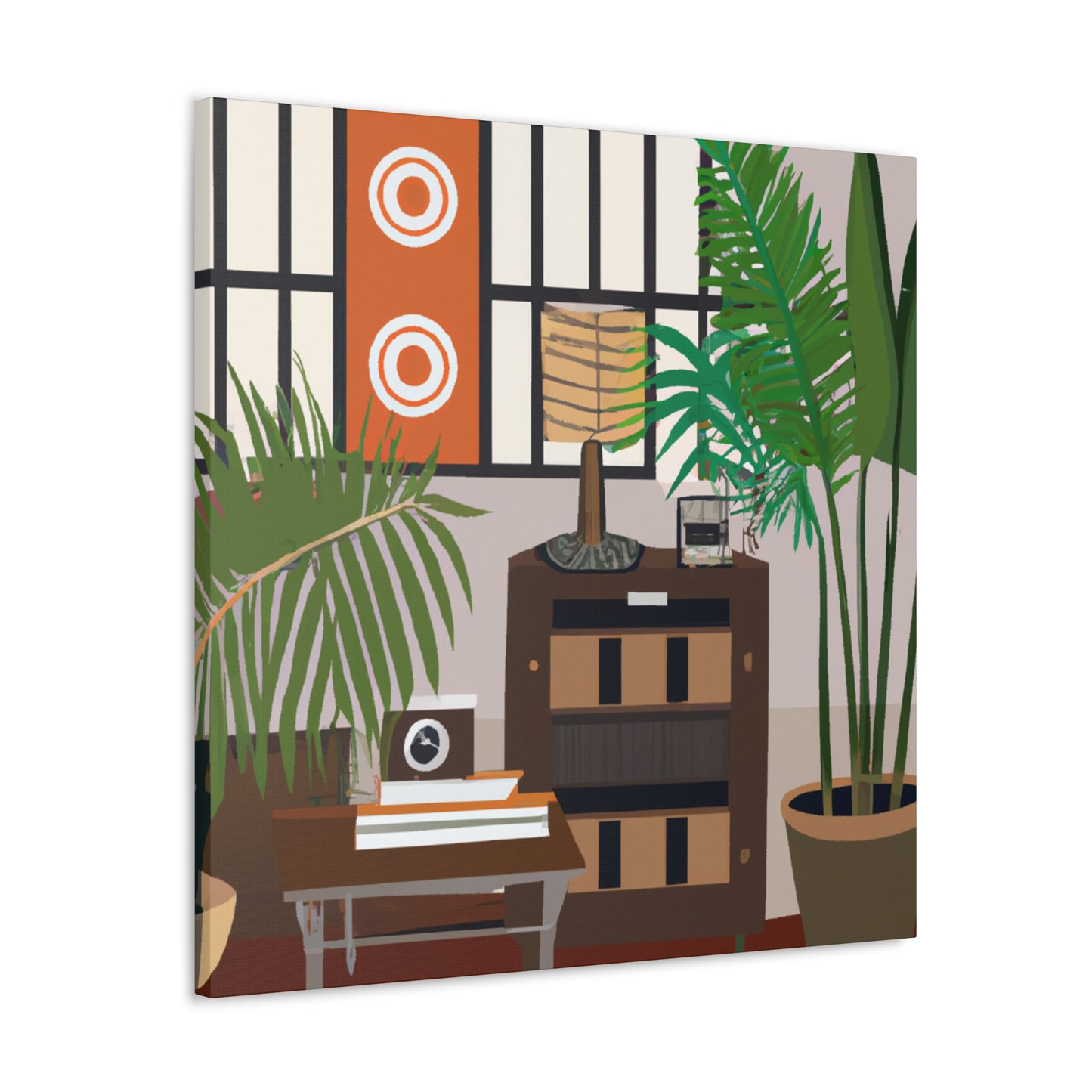 Vivid Blooms - Midcentury - Canvas
