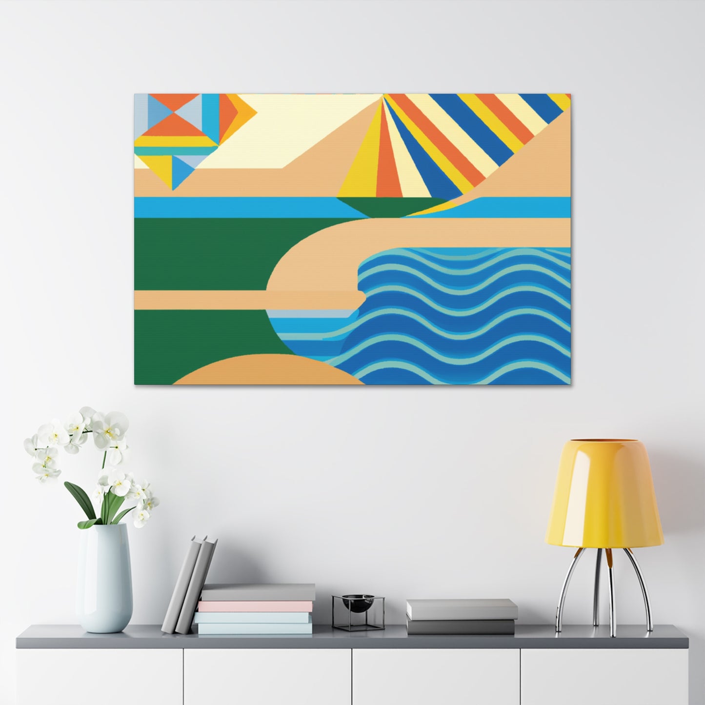 Waterpark - Midcentury Canvas