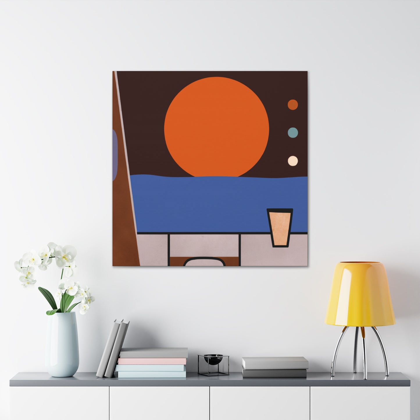 Faded Floral Splendour - Midcentury - Canvas