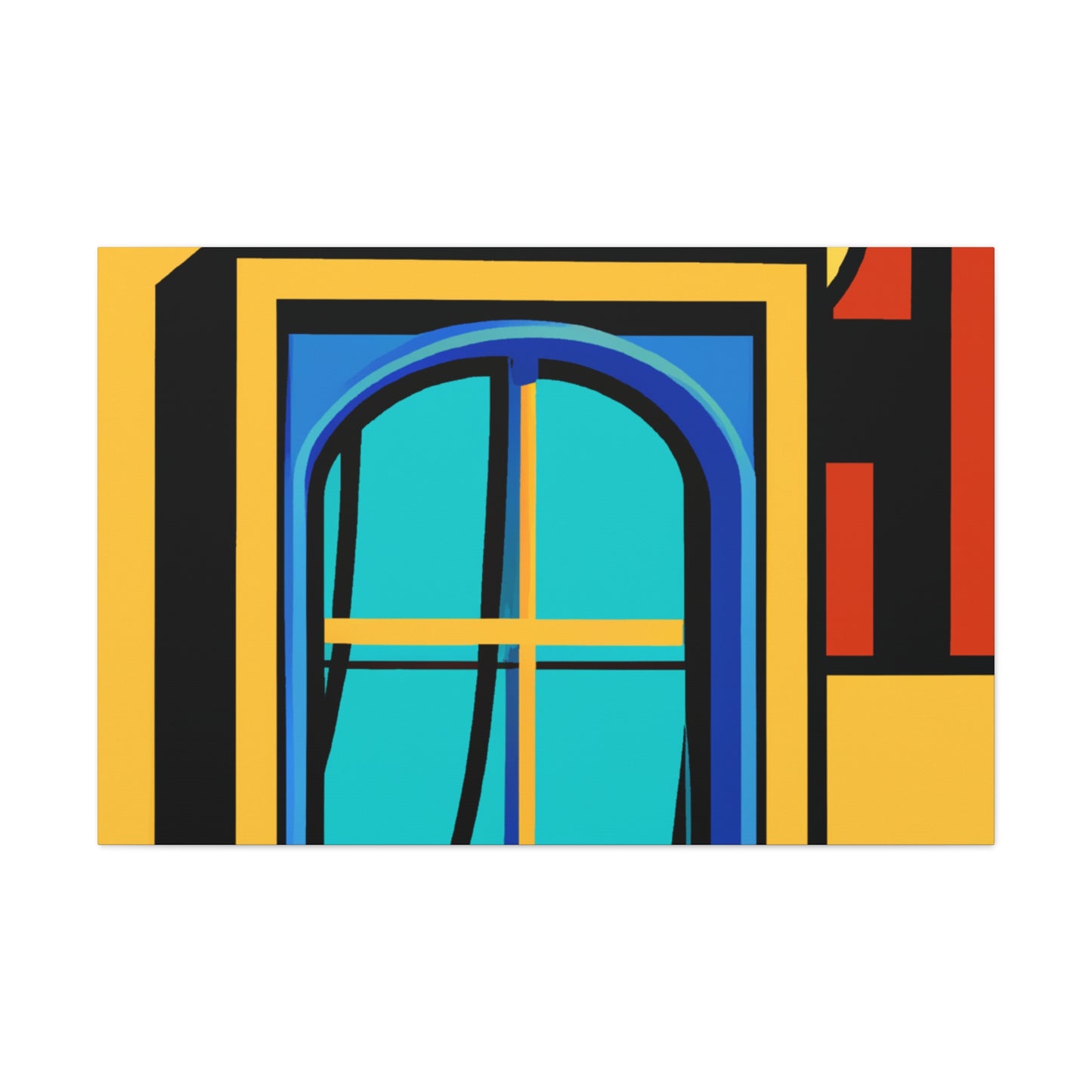 Autumn Reflection- Midcentury - Canvas