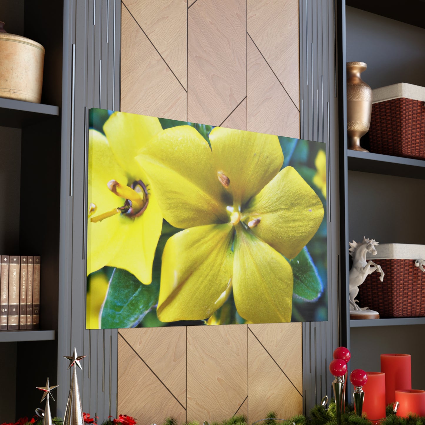 "Garden Wreath" - Canvas - Floral