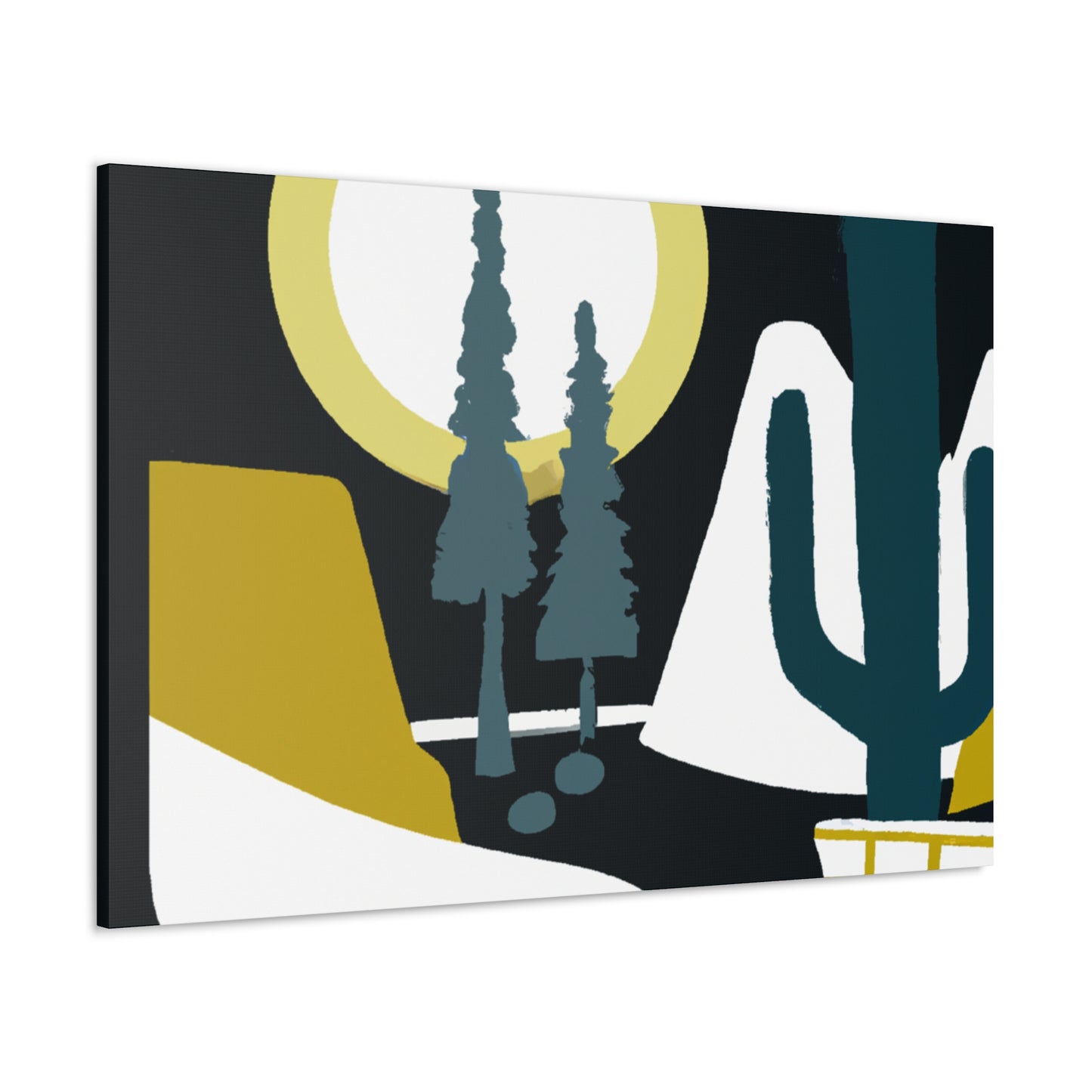 Muted Mirage - Midcentury - Canvas