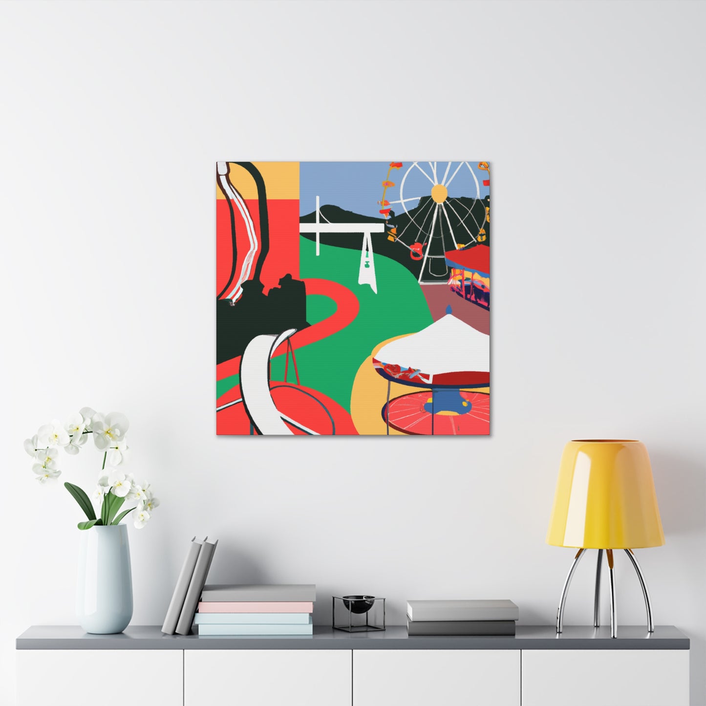 Crazy Carousel - Amusement - Canvas