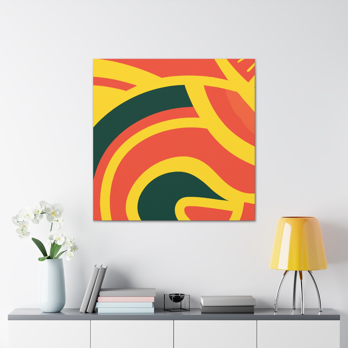 Graceful Glide- Midcentury - Canvas