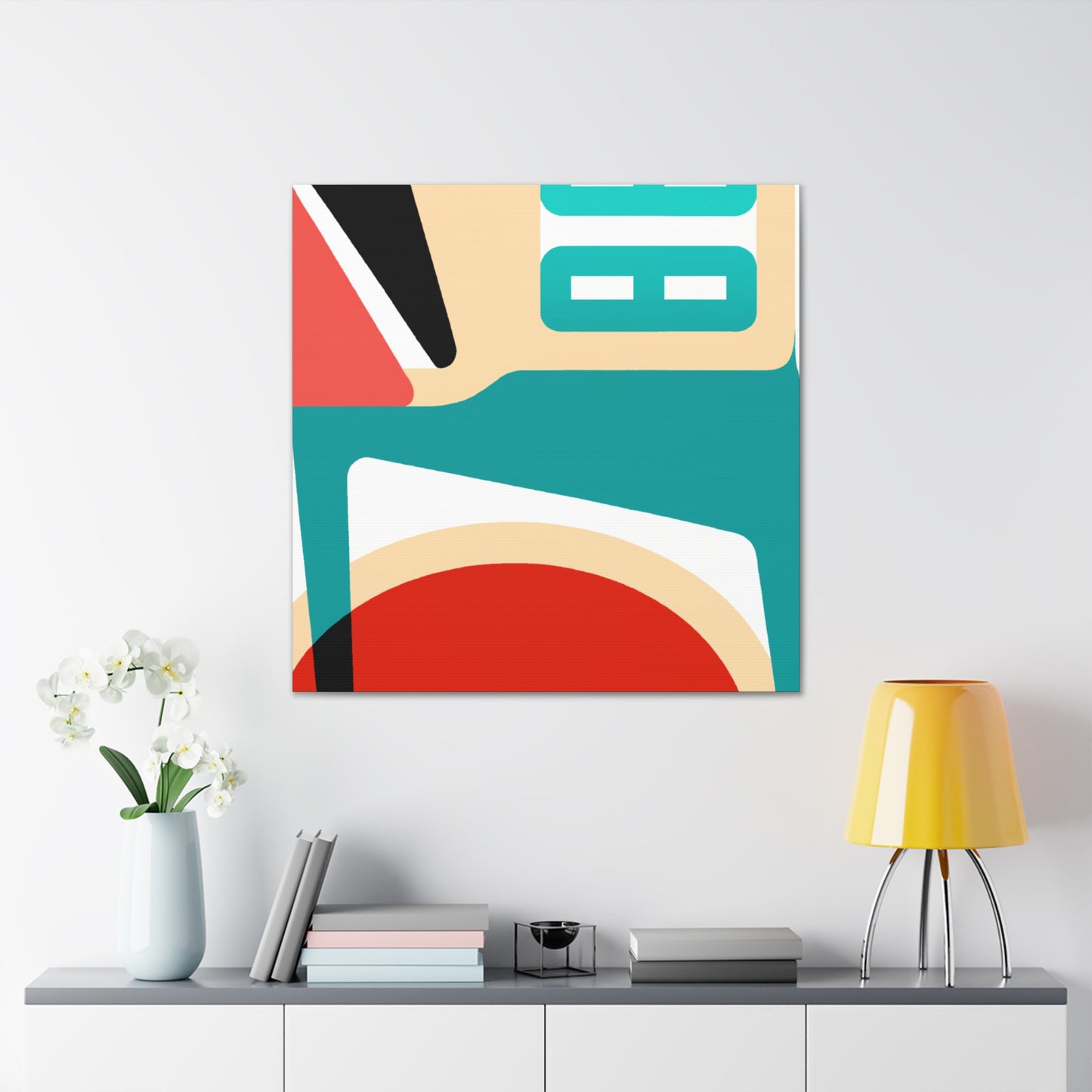 Rainbow Spheres - Midcentury - Canvas