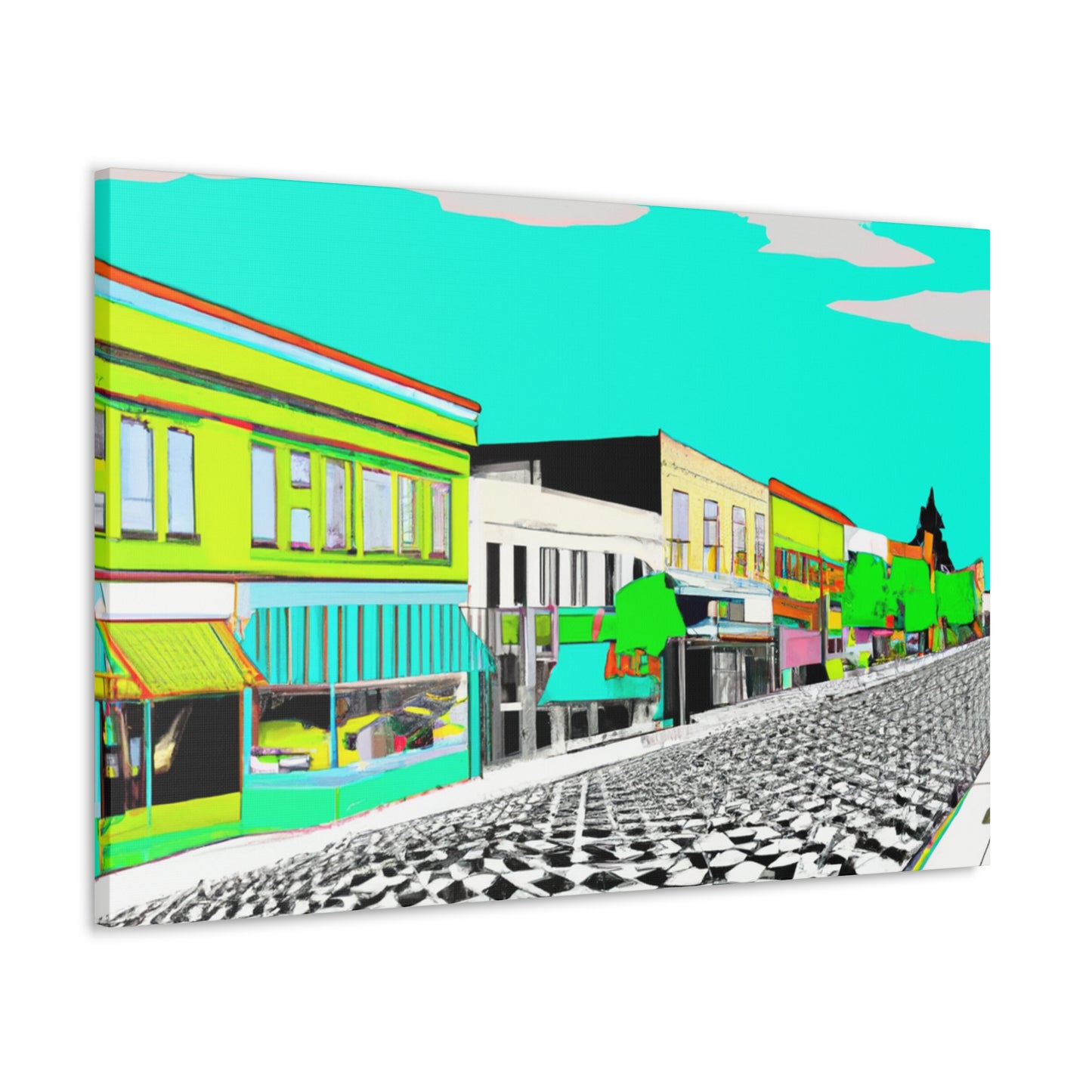 Streamlined Boulevard - Architectural Canvas - Pop Art