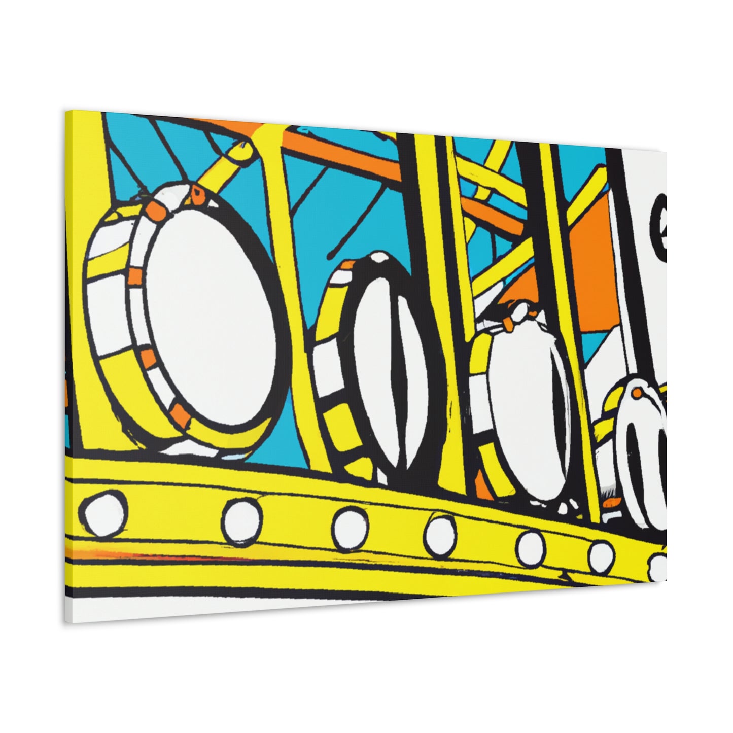 Dinky Diner Lights - Canvas - Pop Artt