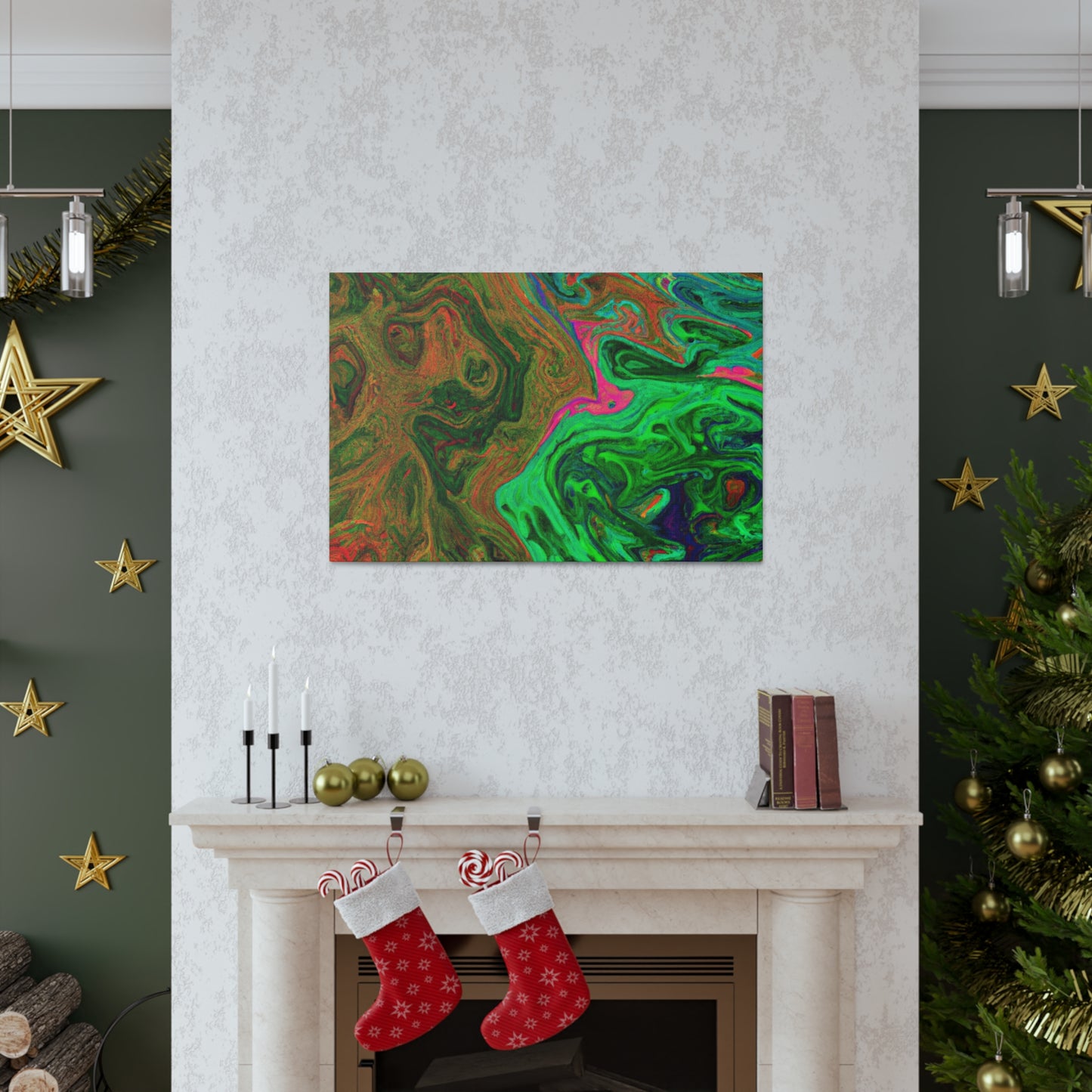 Green Mean - Canvas - Abstract