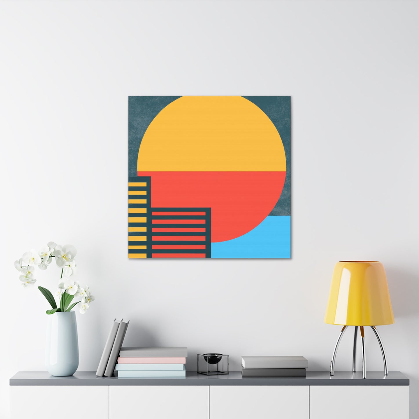 Sun Down- Midcentury Canvas