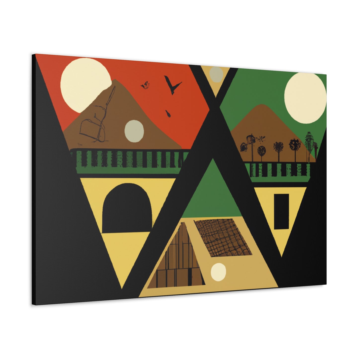 "Cosmological Dance - Midcentury" - Canvas