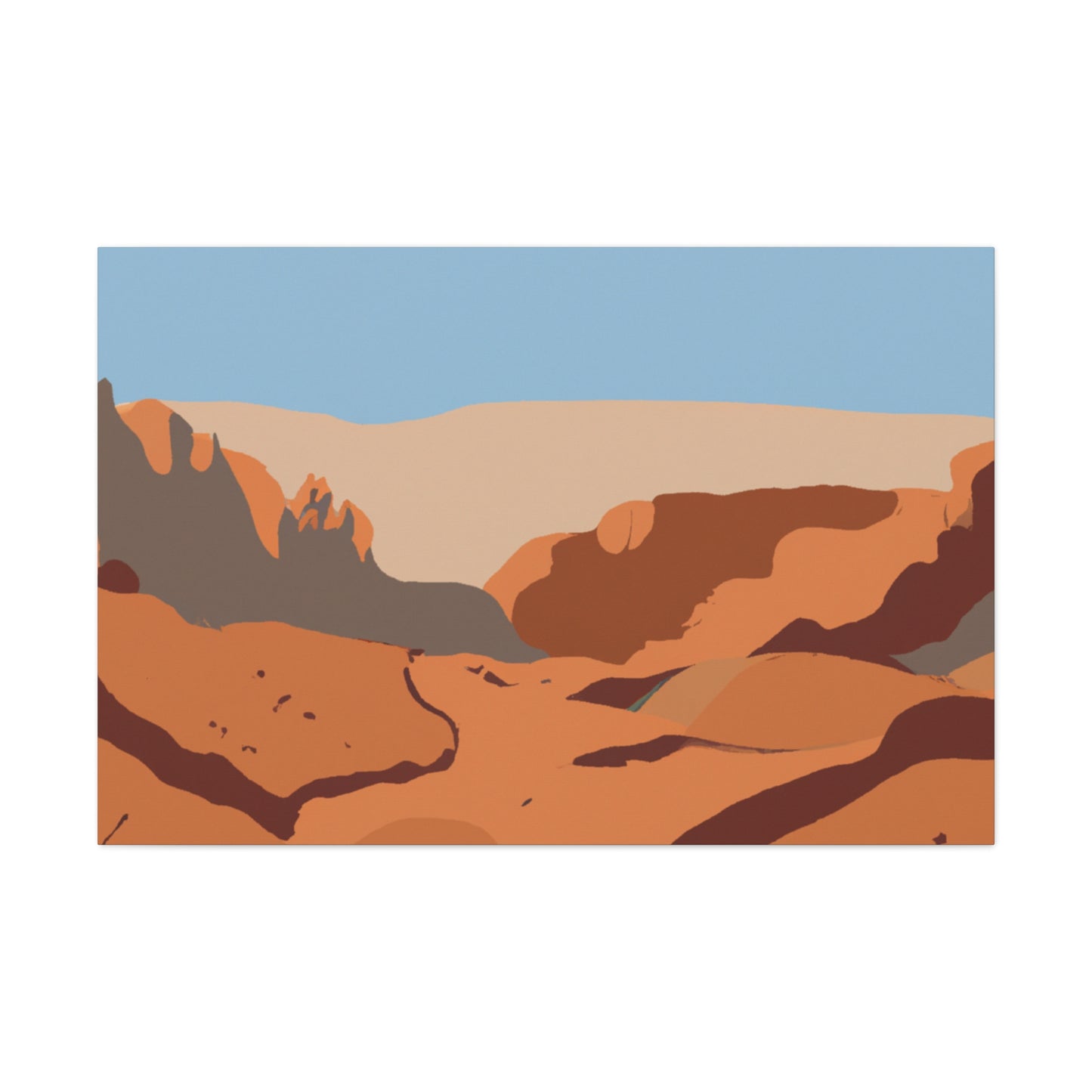 Dusty Paradise - Landscape - Canvas