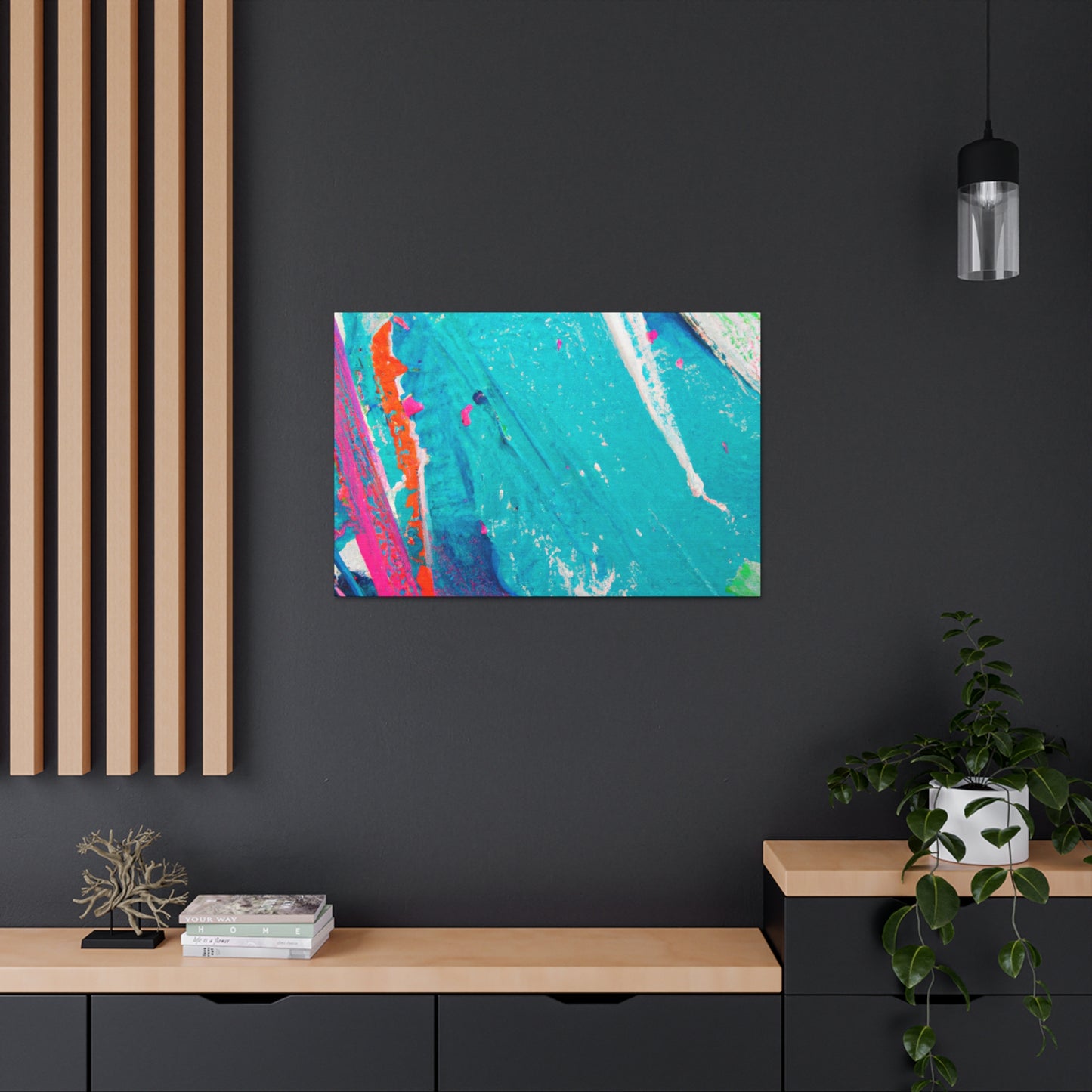 Aqua Lung- Abstract Canvas