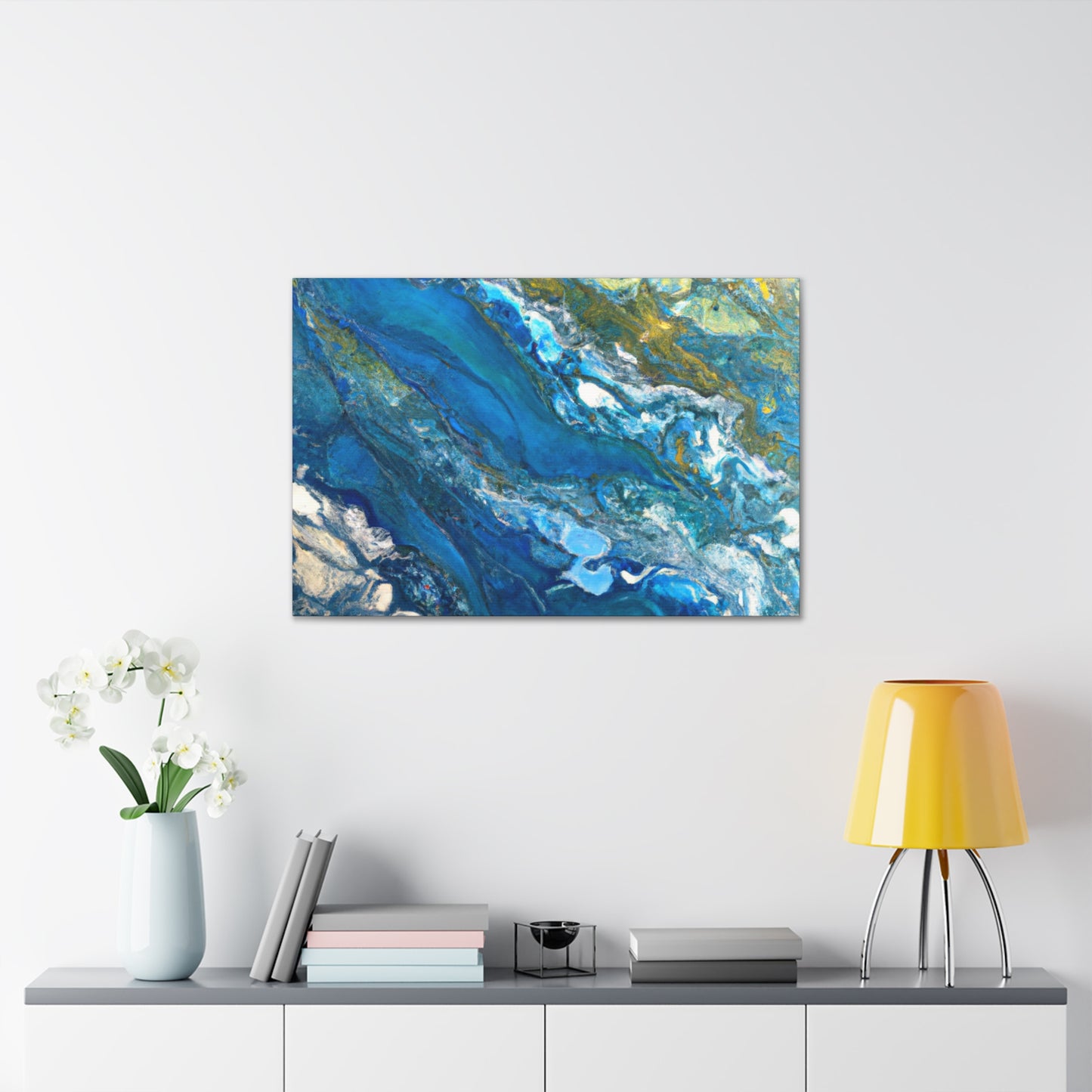 Blue Pearl - Abstract Canvas