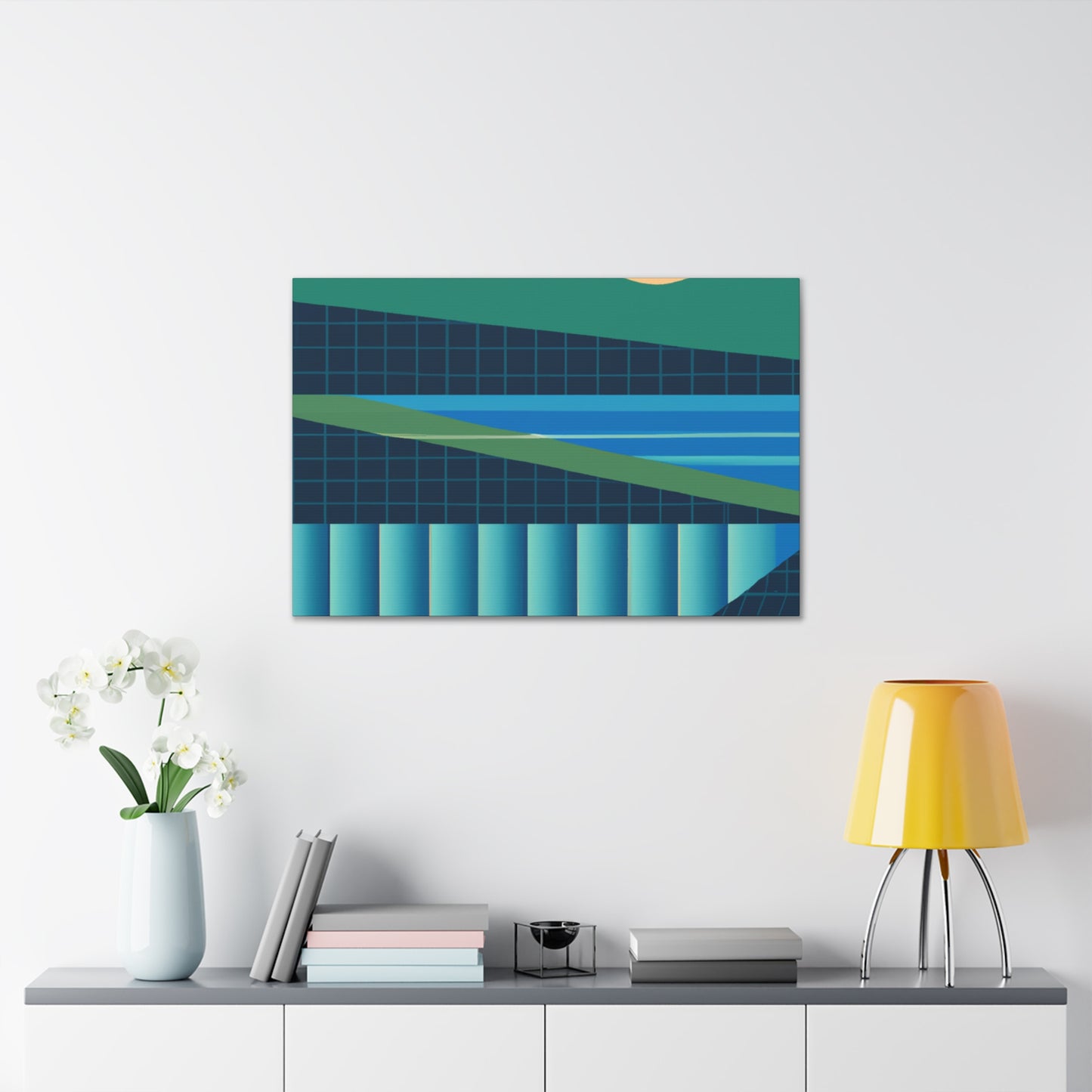 Streamy Pangolin. - Midcentury Canvas