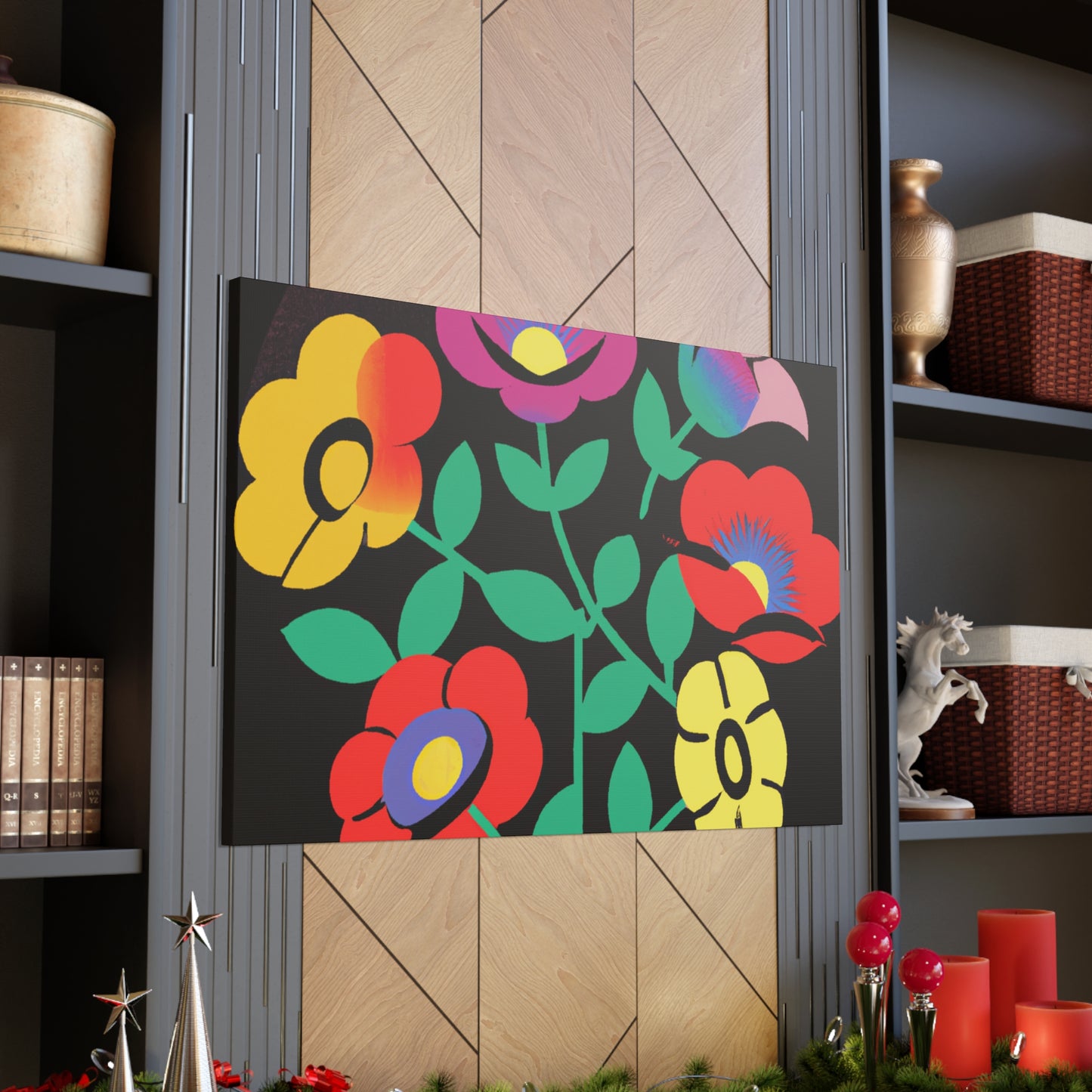 Frenzy Mammoth - Floral Canvas