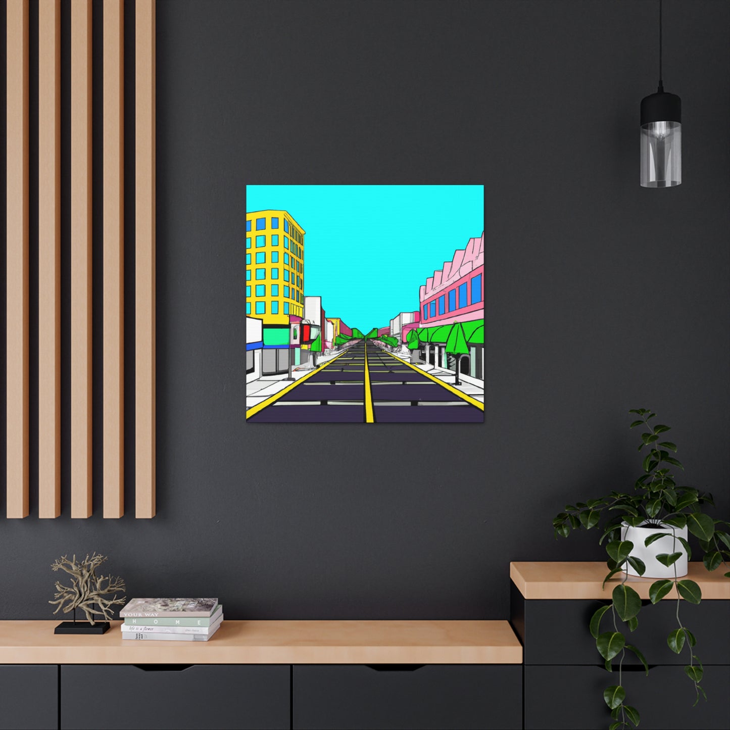 LaLa Way - Architectural Canvas Pop Art