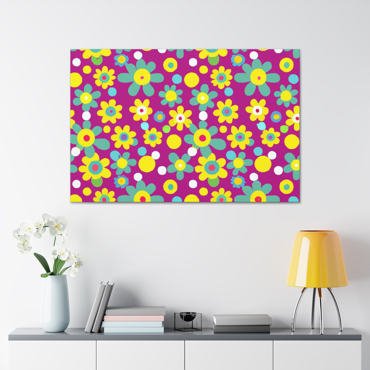 Blissful Daisies - Floral - Canvas