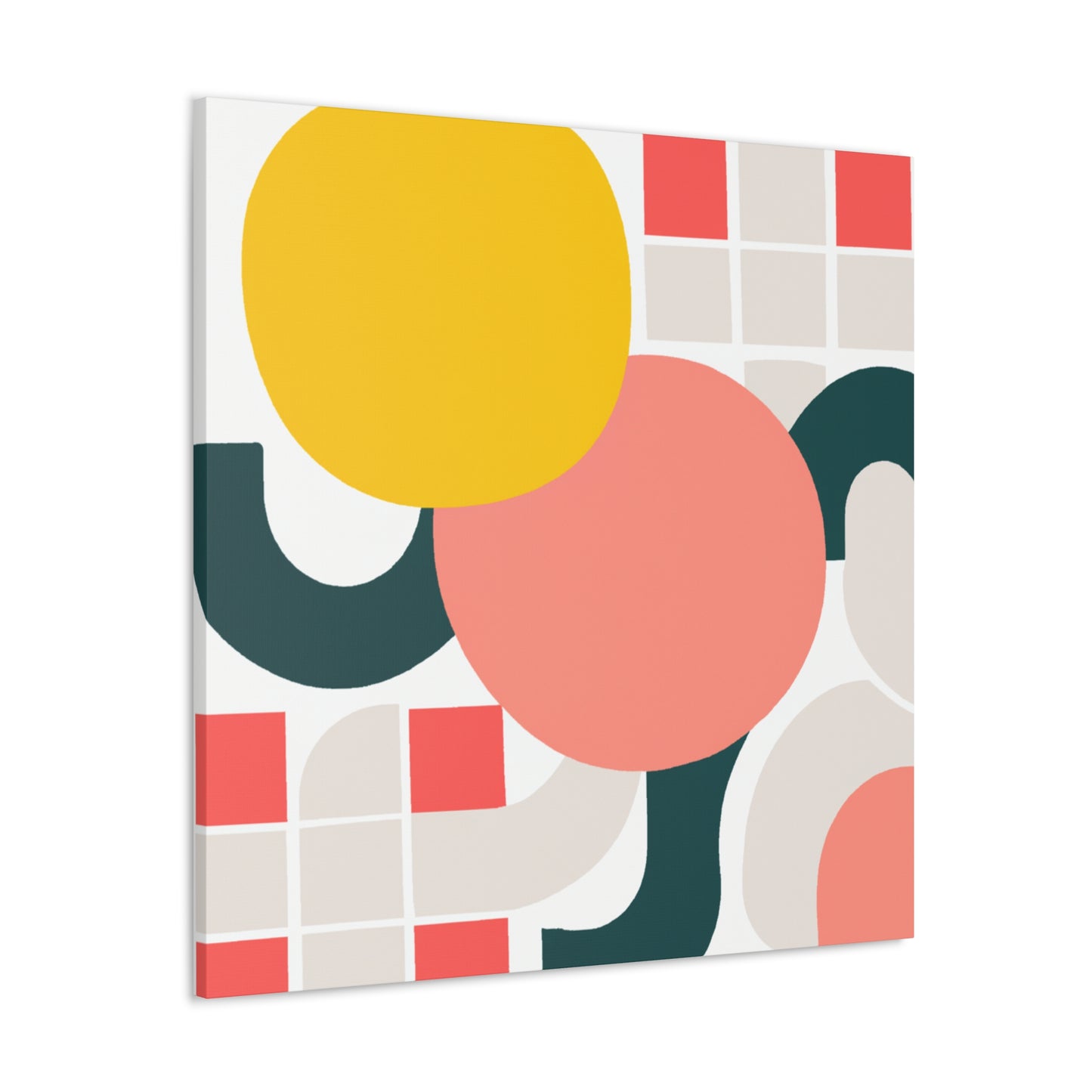 Abstract Blue - Midcentury - Canvas