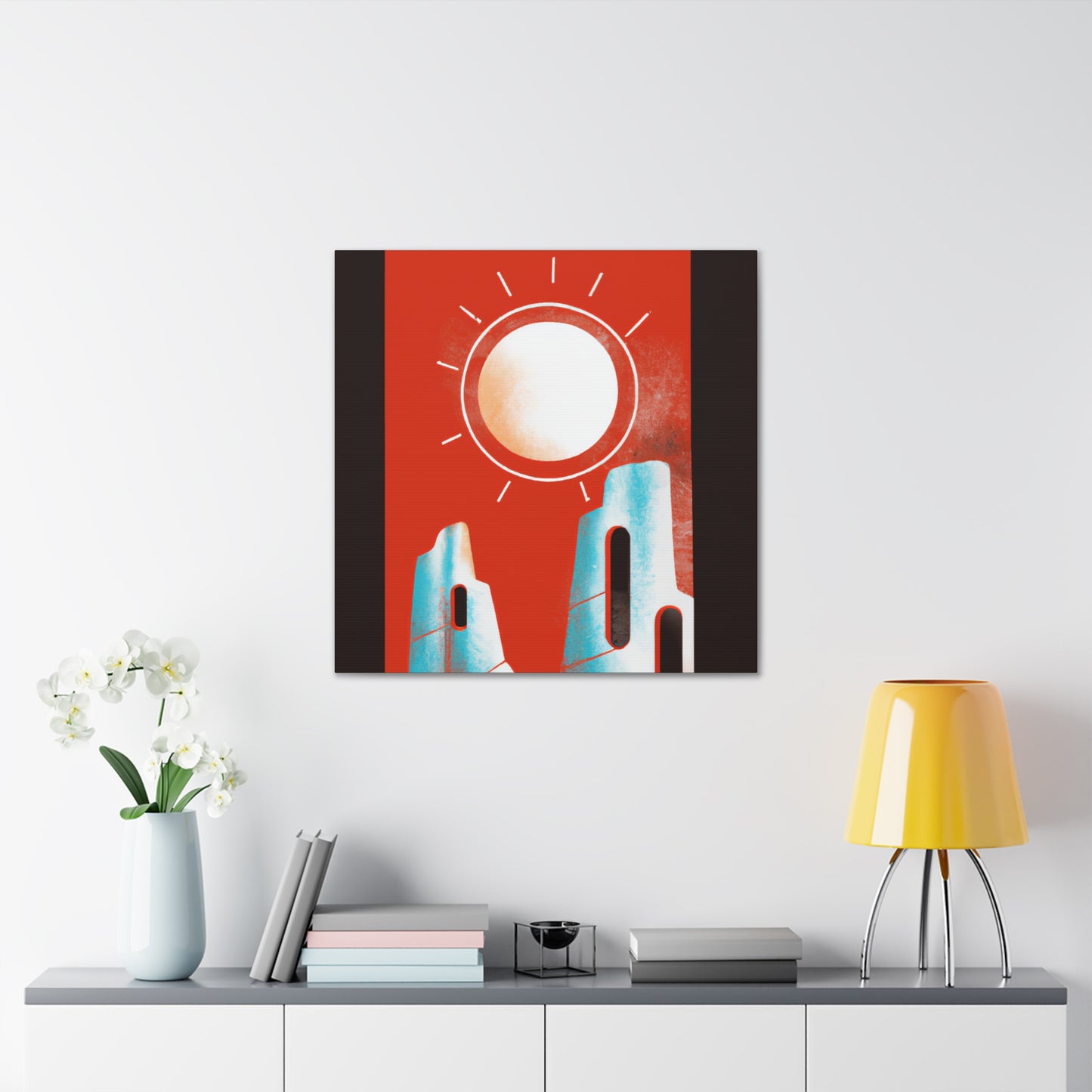 "Elongated Splendor - Midcentury" - Canvas