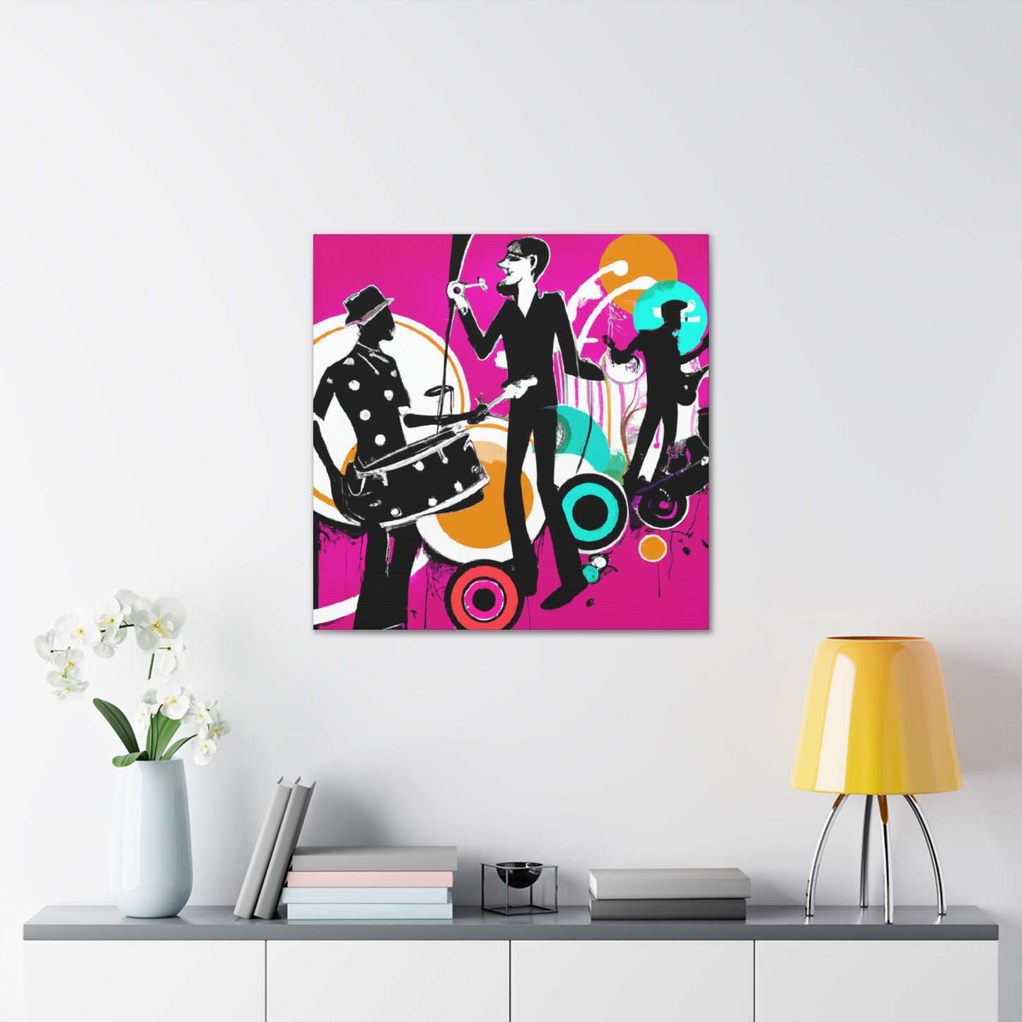 "Boogie Outlaw - Retro Music" - Canvas