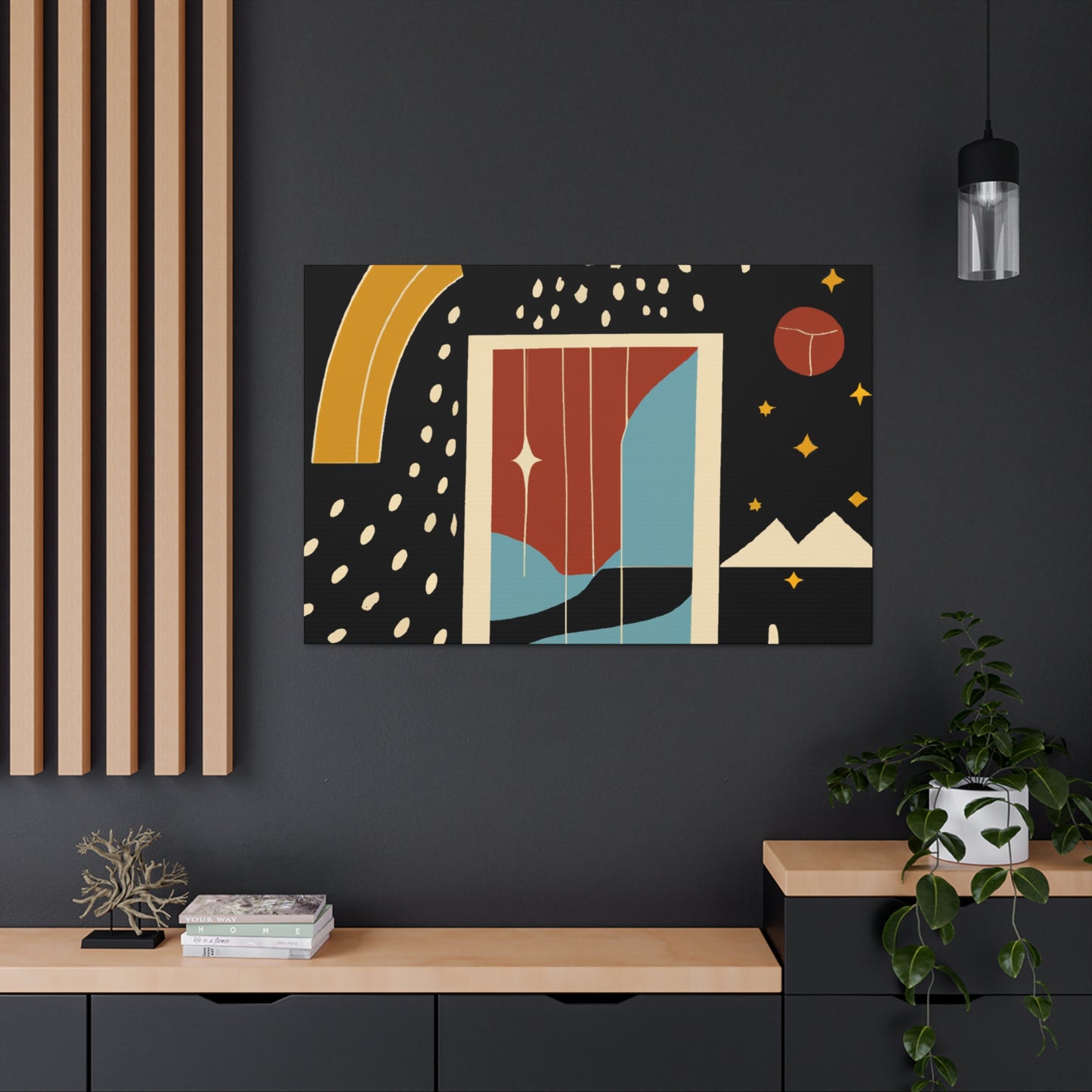 Honey Entry - Midcentury Canvas