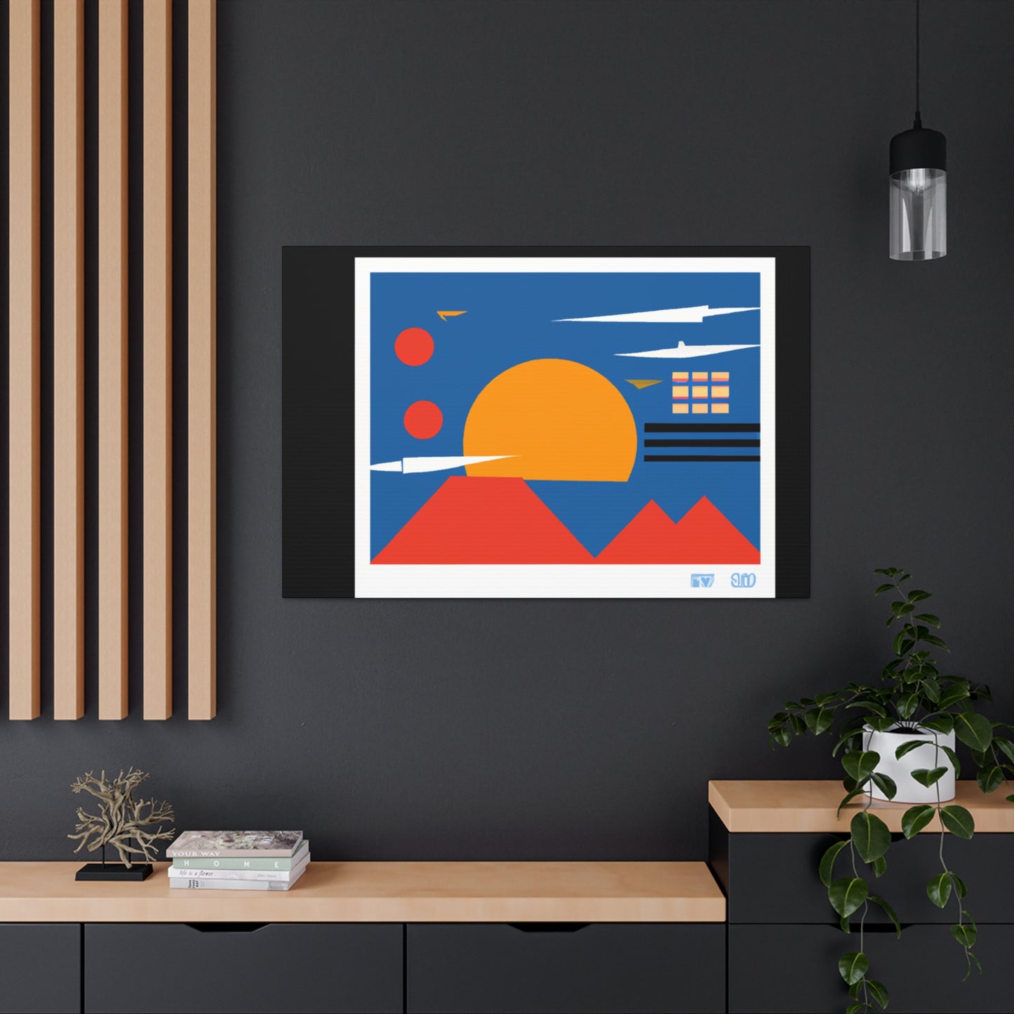 Fur-Mastodon - Midcentury Canvas