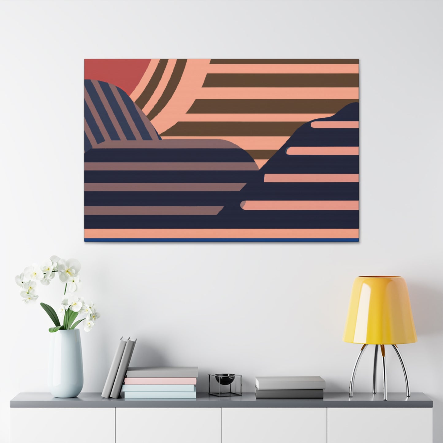 Horizontal Motion - Midcentury Canvas