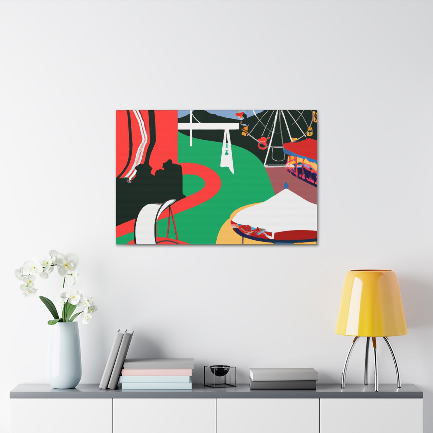 Crazy Carousel - Amusement - Canvas