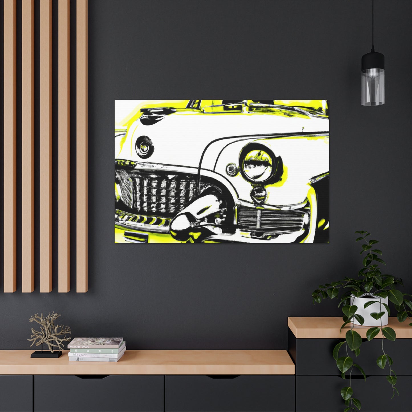 "Classic Automotive Reflection" - Automobile Canvas