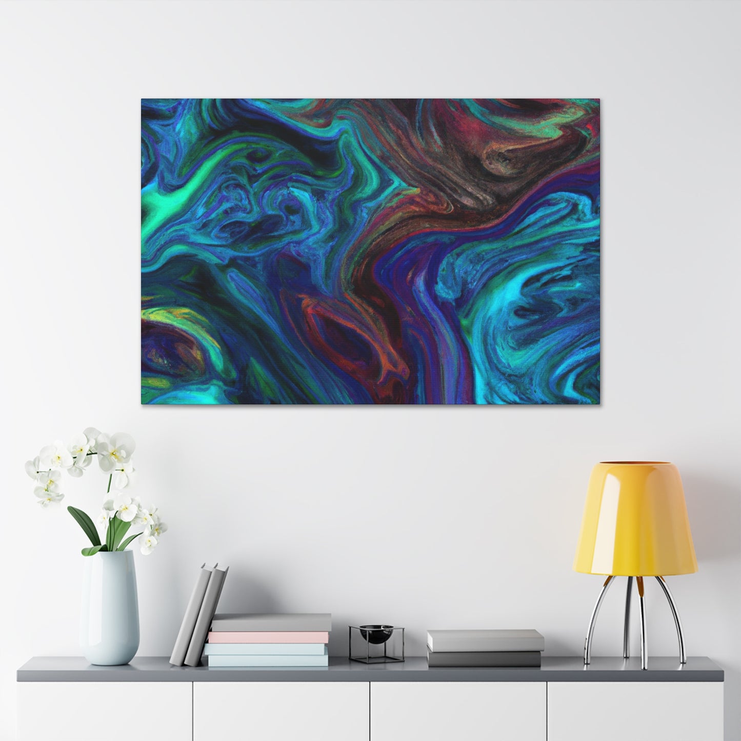 Electric Blue - Canvas - Abstract