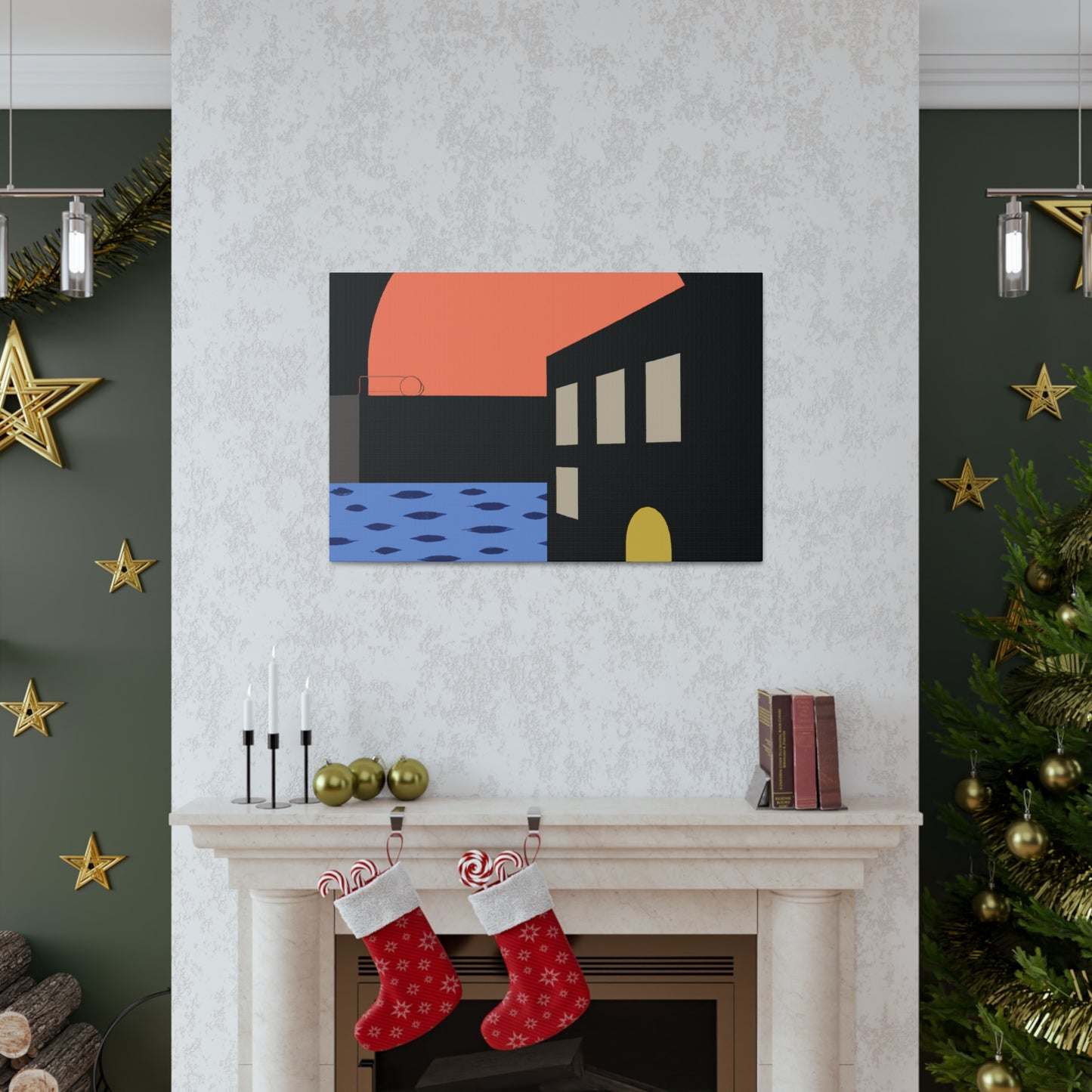 Street Walk - Midcentury Canvas