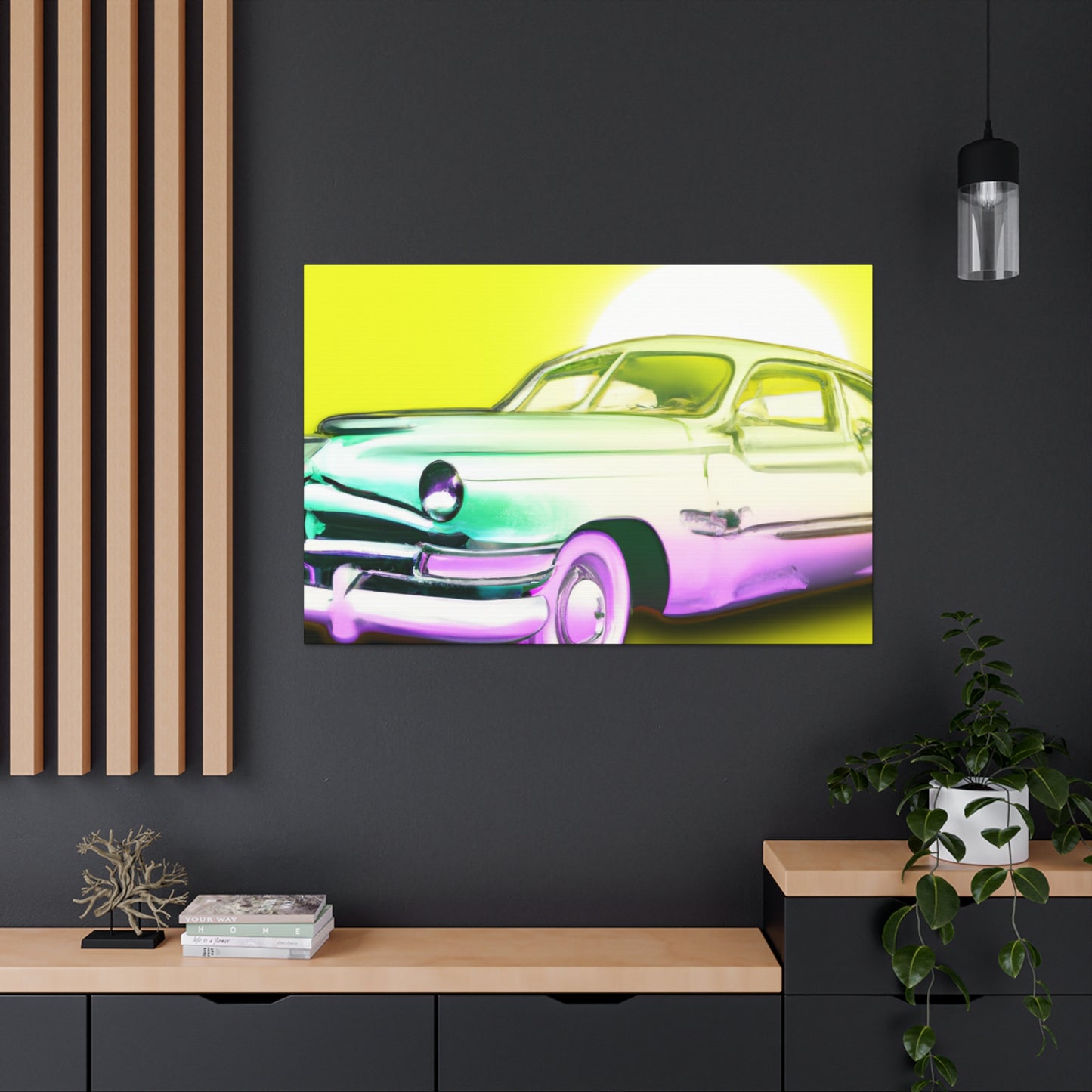 Classic Car Reflection -Automobile Canvas