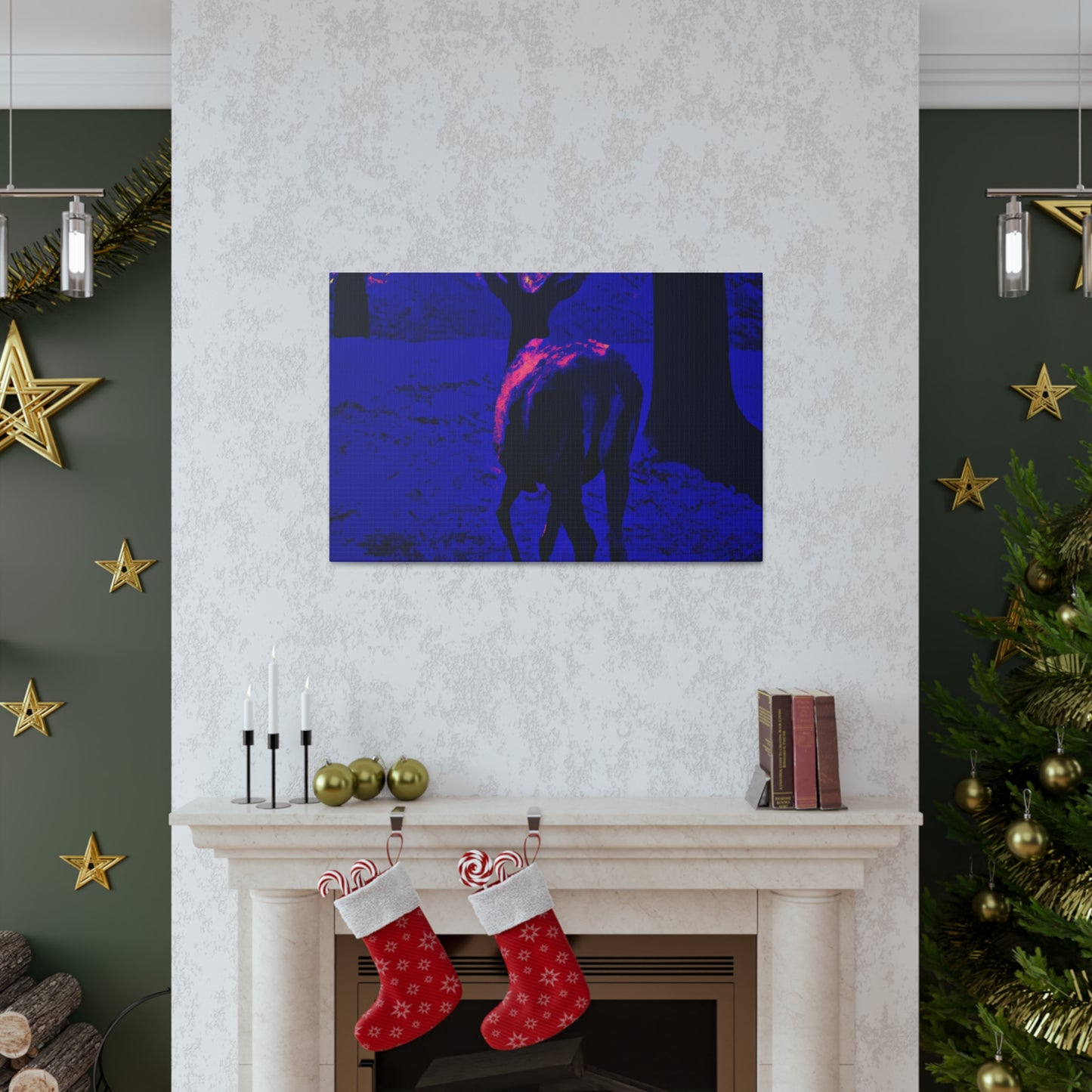 Purple Deer- Wildlife Canvas