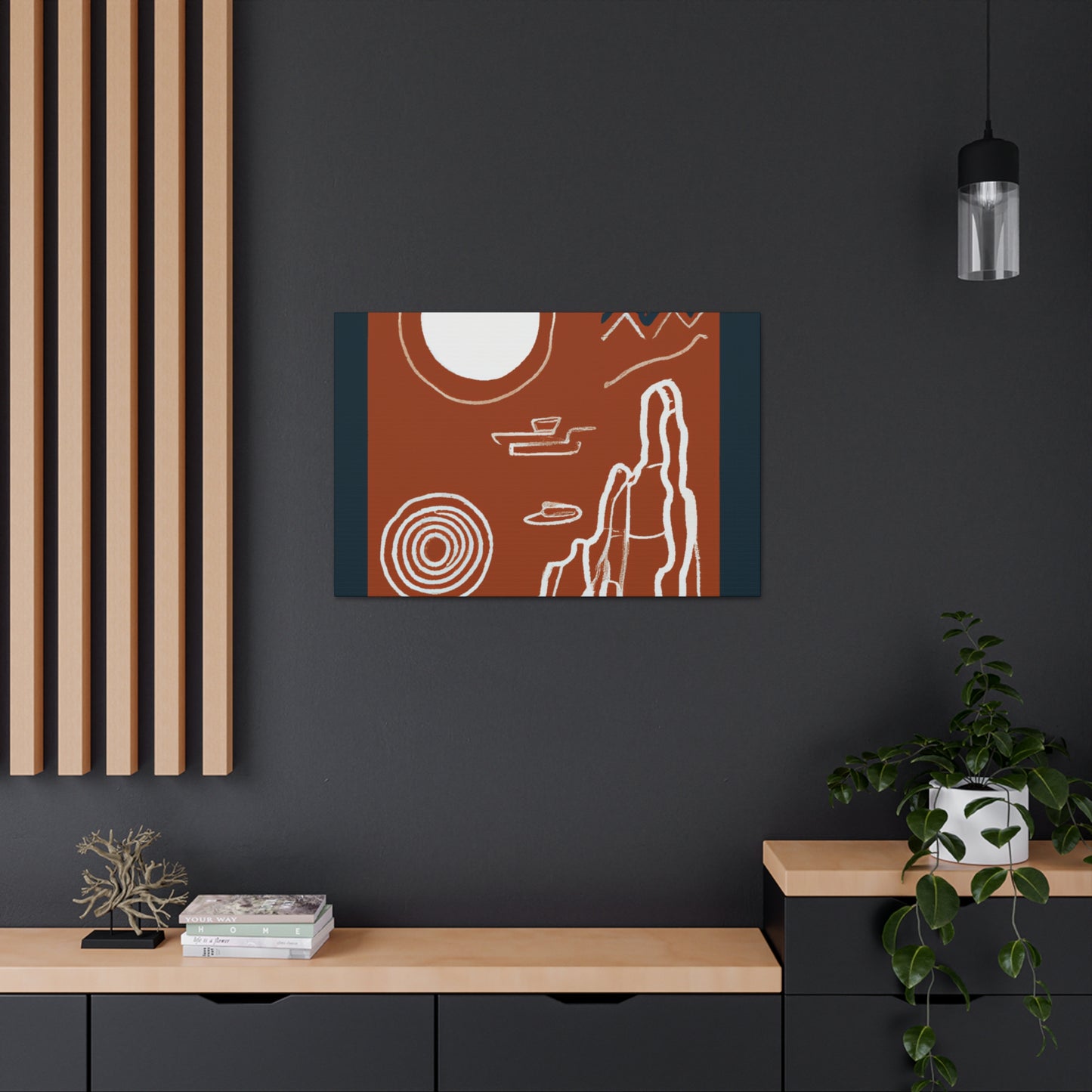 "Specklefluff" - Midcentury Canvas