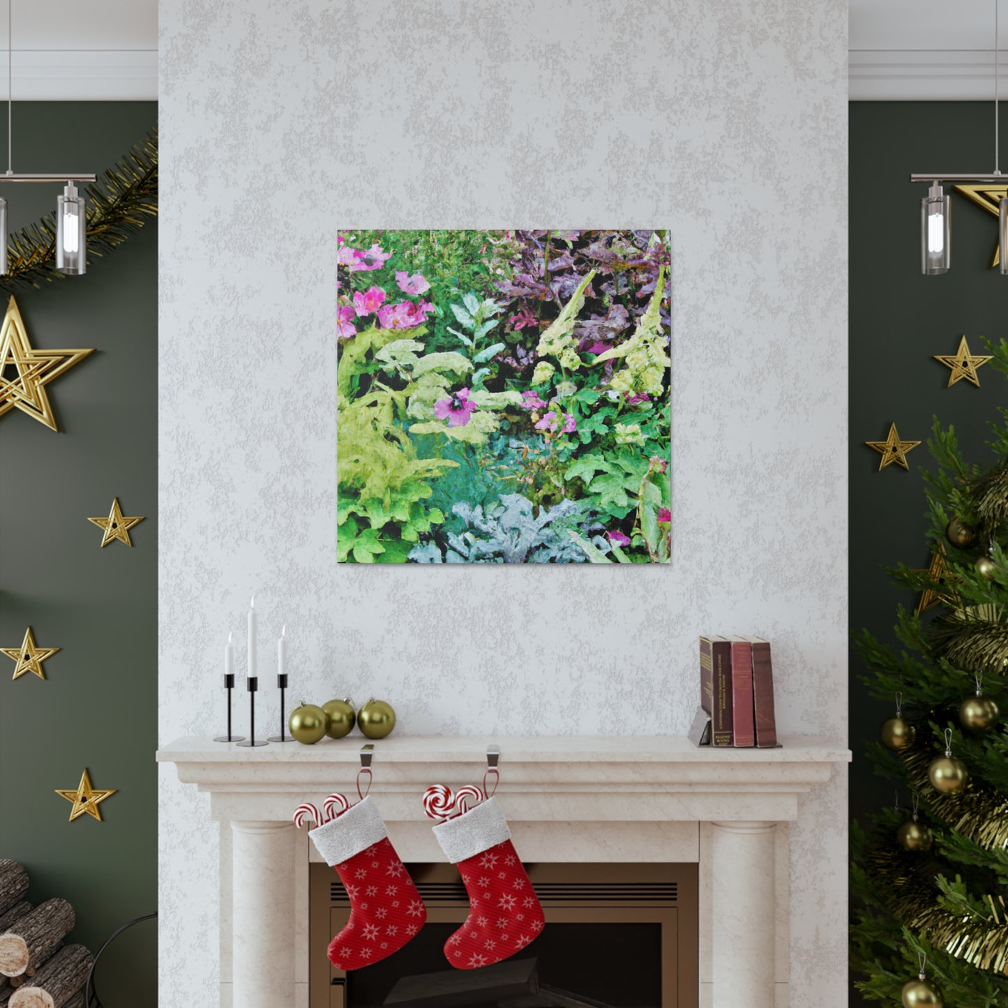 Blooming Garden Splendor. - Floral Canvas