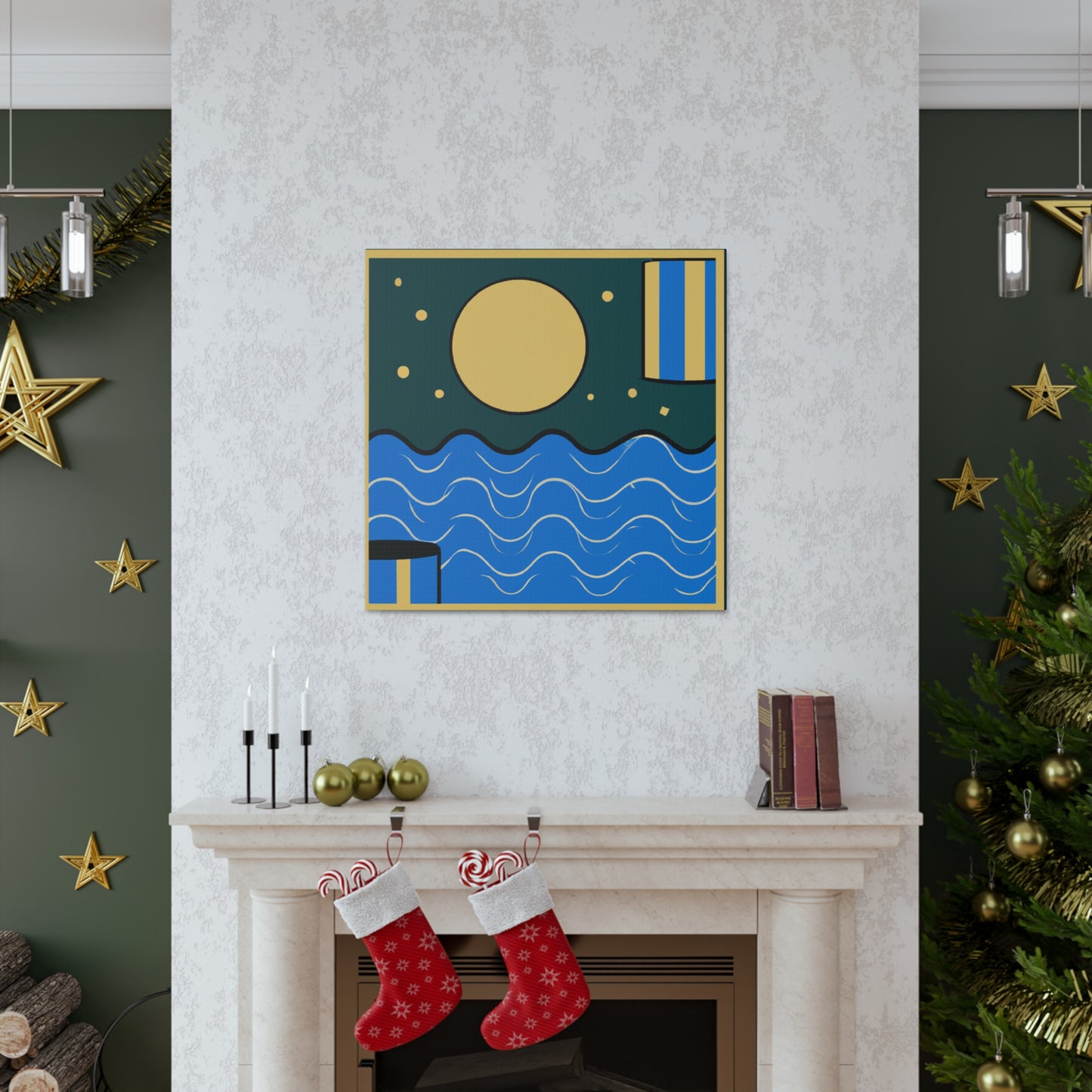 Agua - Midcentury Canvas
