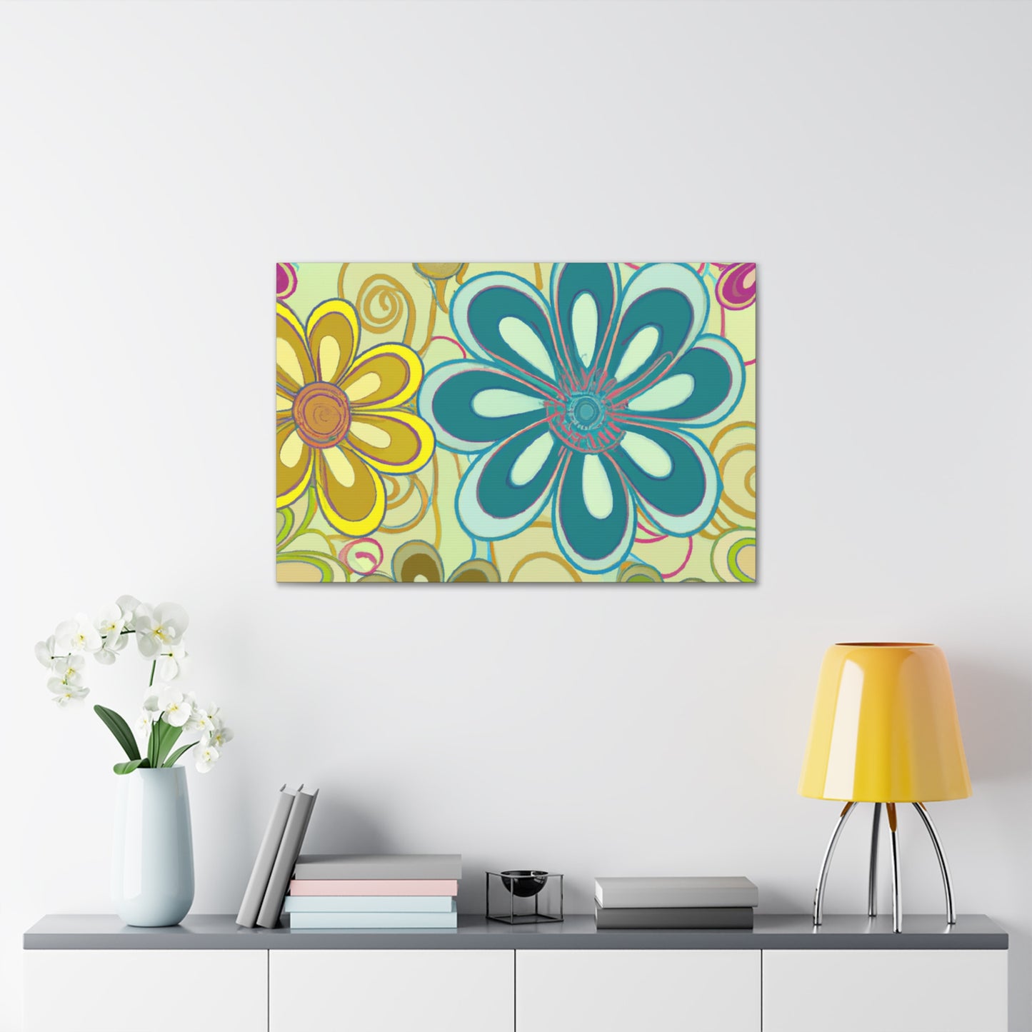 Blossomy - Floral - Canvas