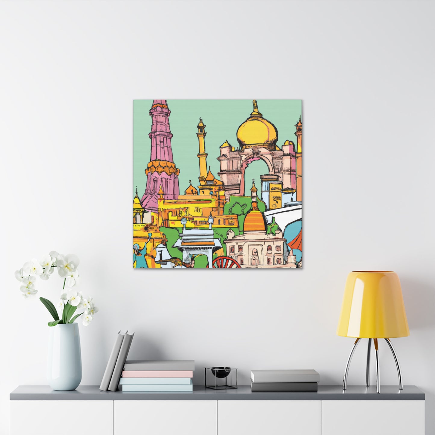Lotus Island - Destination India - Canvas