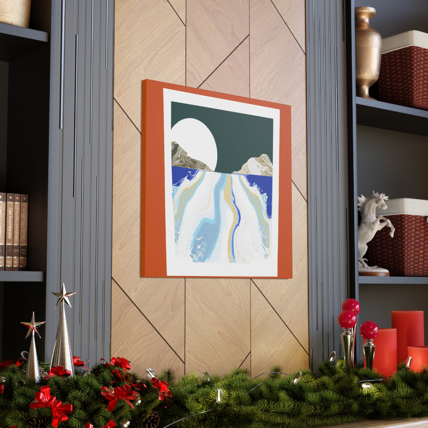 Icy Slope - Midcentury Canvas