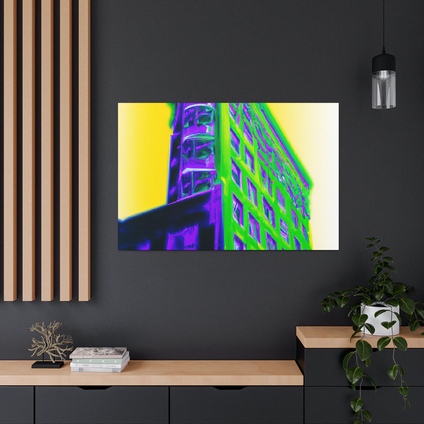 "Futuristic Geoforms" - Architectural Canvas