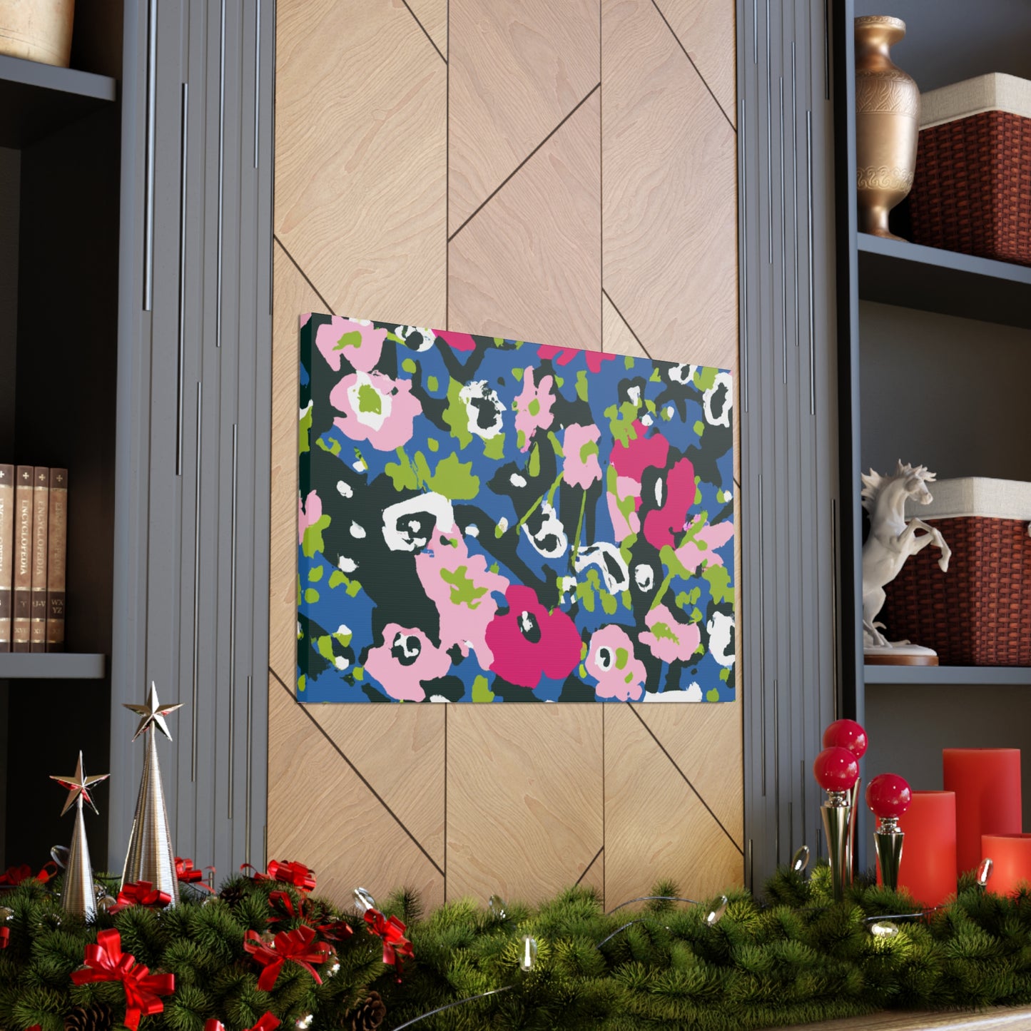 The Floral Frenzy: a game in which players race to collect the most colorful and fragrant flowers in a garden and arrange them in a beautiful bouquet. The player who collects the most flowers and arranges them most creatively wins the game - Canvas
