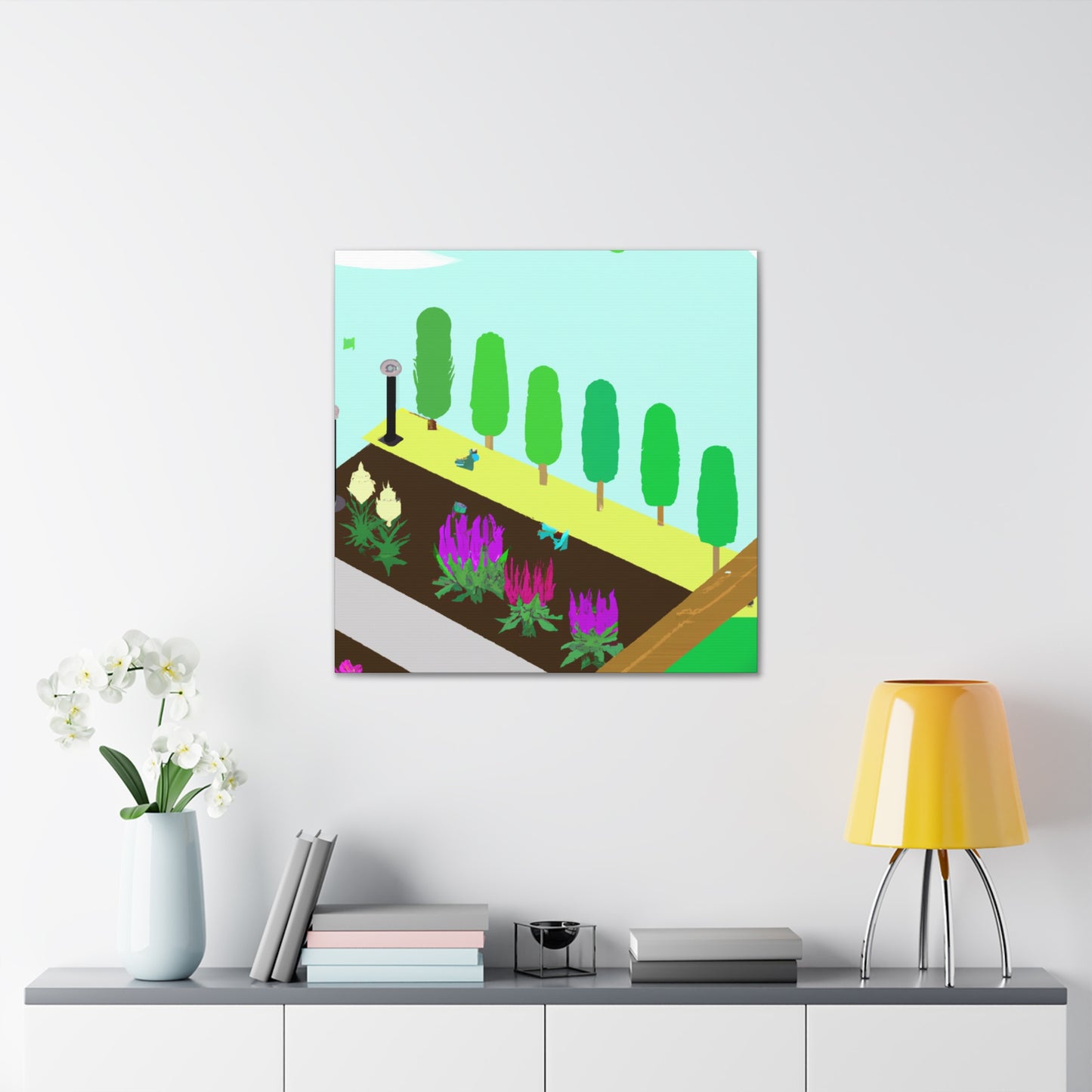 Sunflower Sunrise Landscape - Canvas
