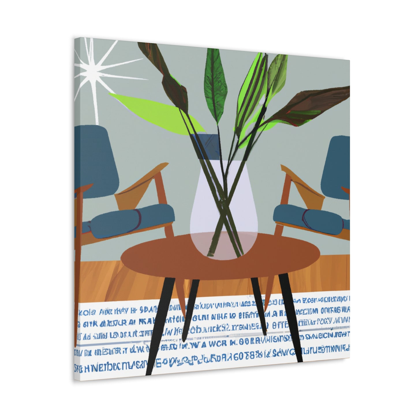 Vibrant Refraction - Midcentury - Canvas