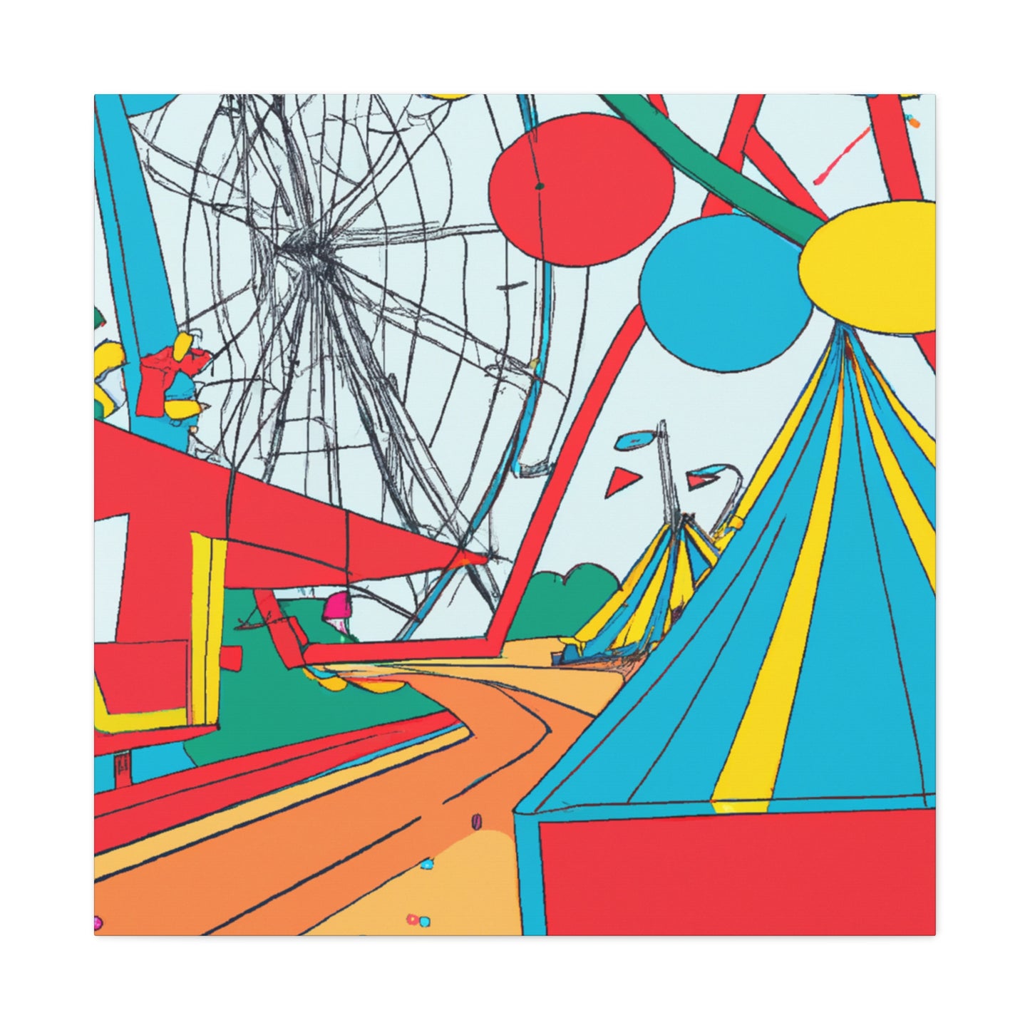 Fiesta Funhouse - Amusement - Canvas