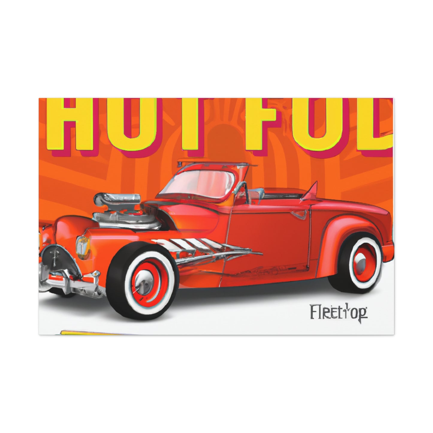 Turbo Grayhound - Automobile - Canvas