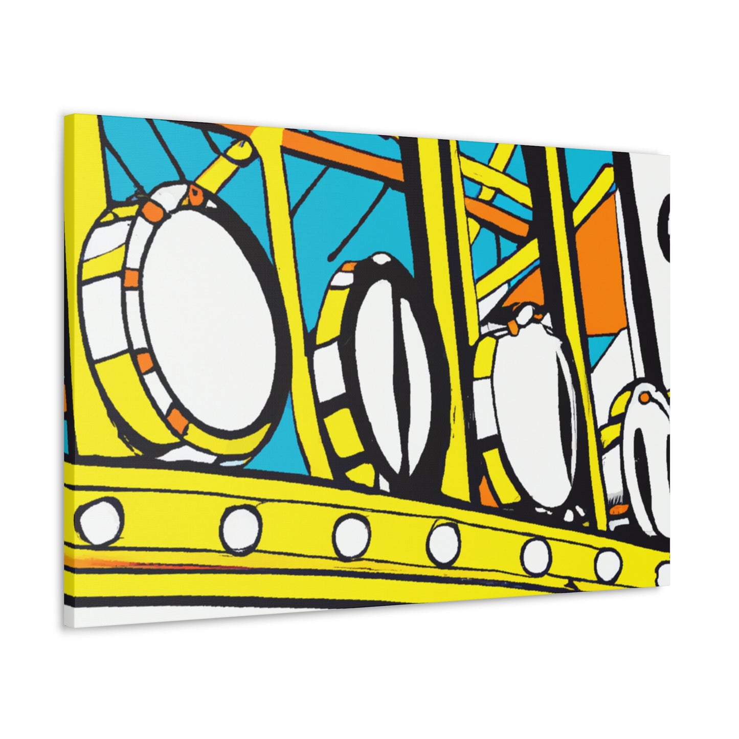 Dinky Diner Lights - Canvas - Pop Artt